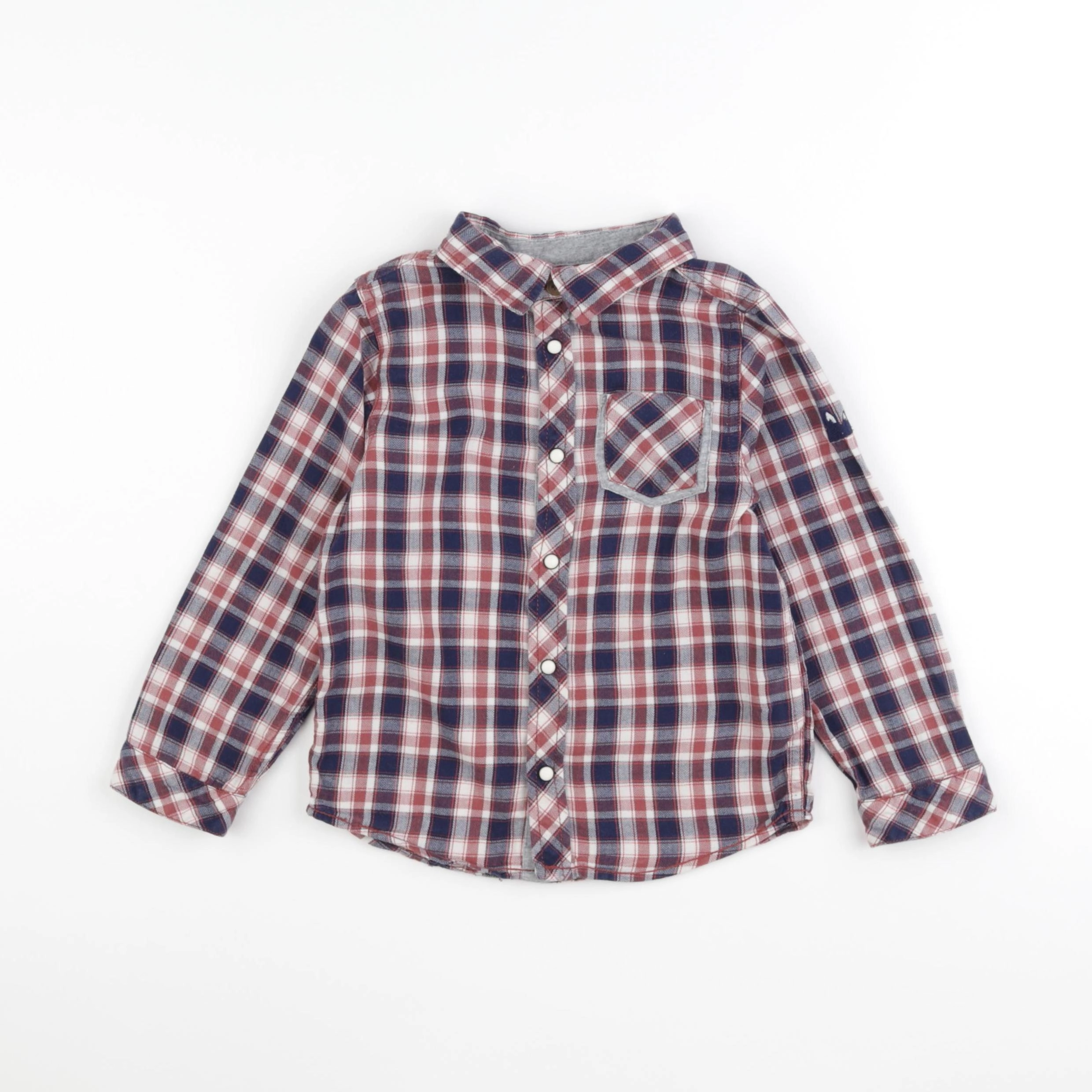Cadet Rousselle - chemise rouge, bleu - 4 ans