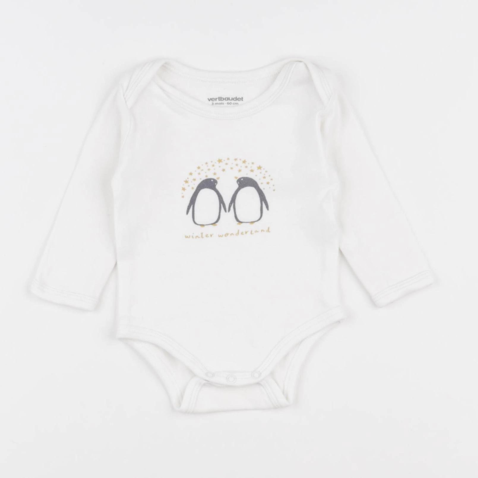 Vertbaudet - body blanc - 3 mois