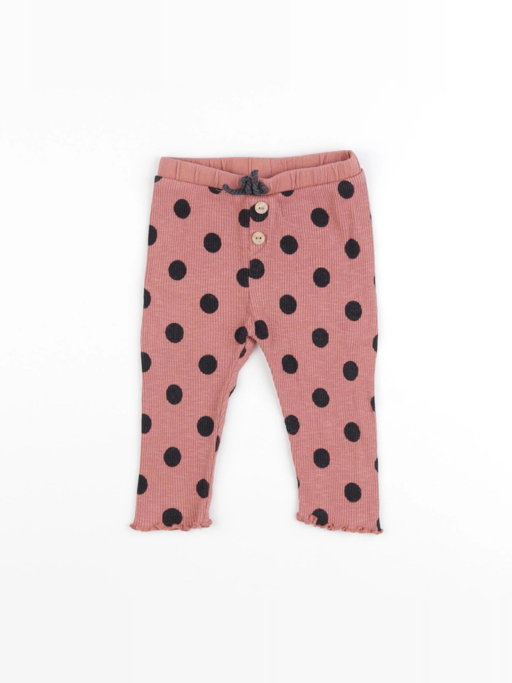 Zara - legging rose, noir - 6/9 mois