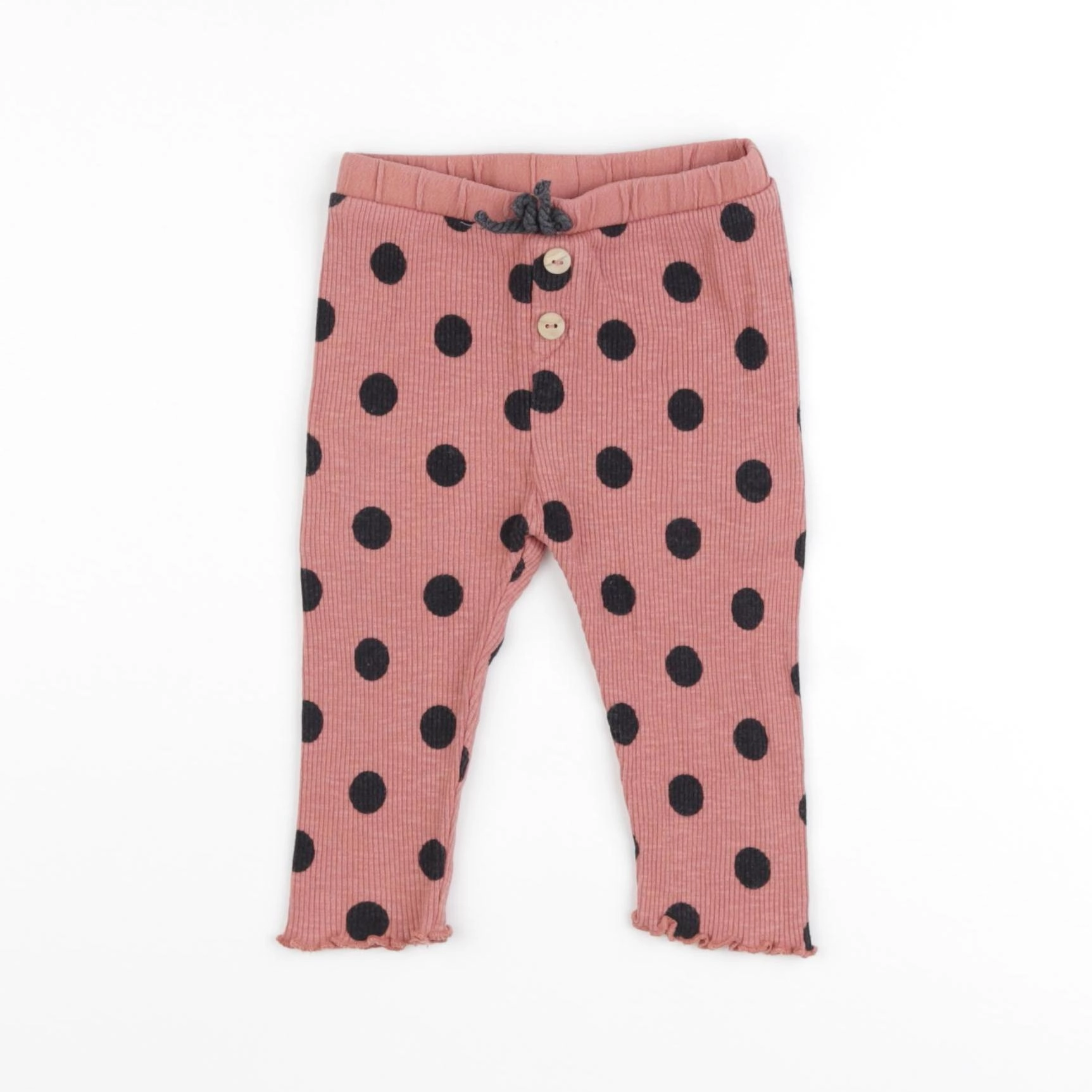 Zara - legging rose, noir - 6/9 mois