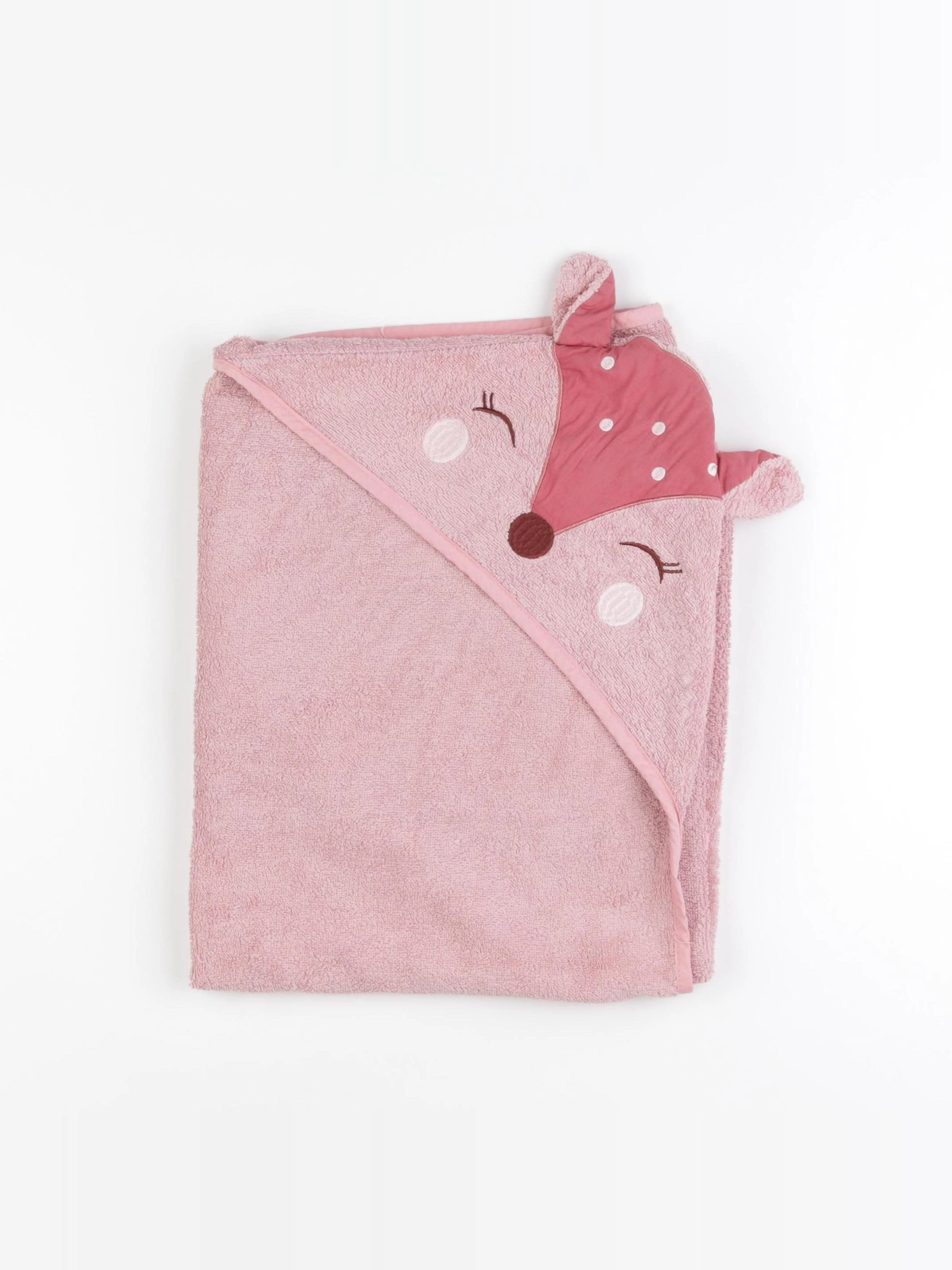 Vertbaudet - cape de bain rose - 0 mois