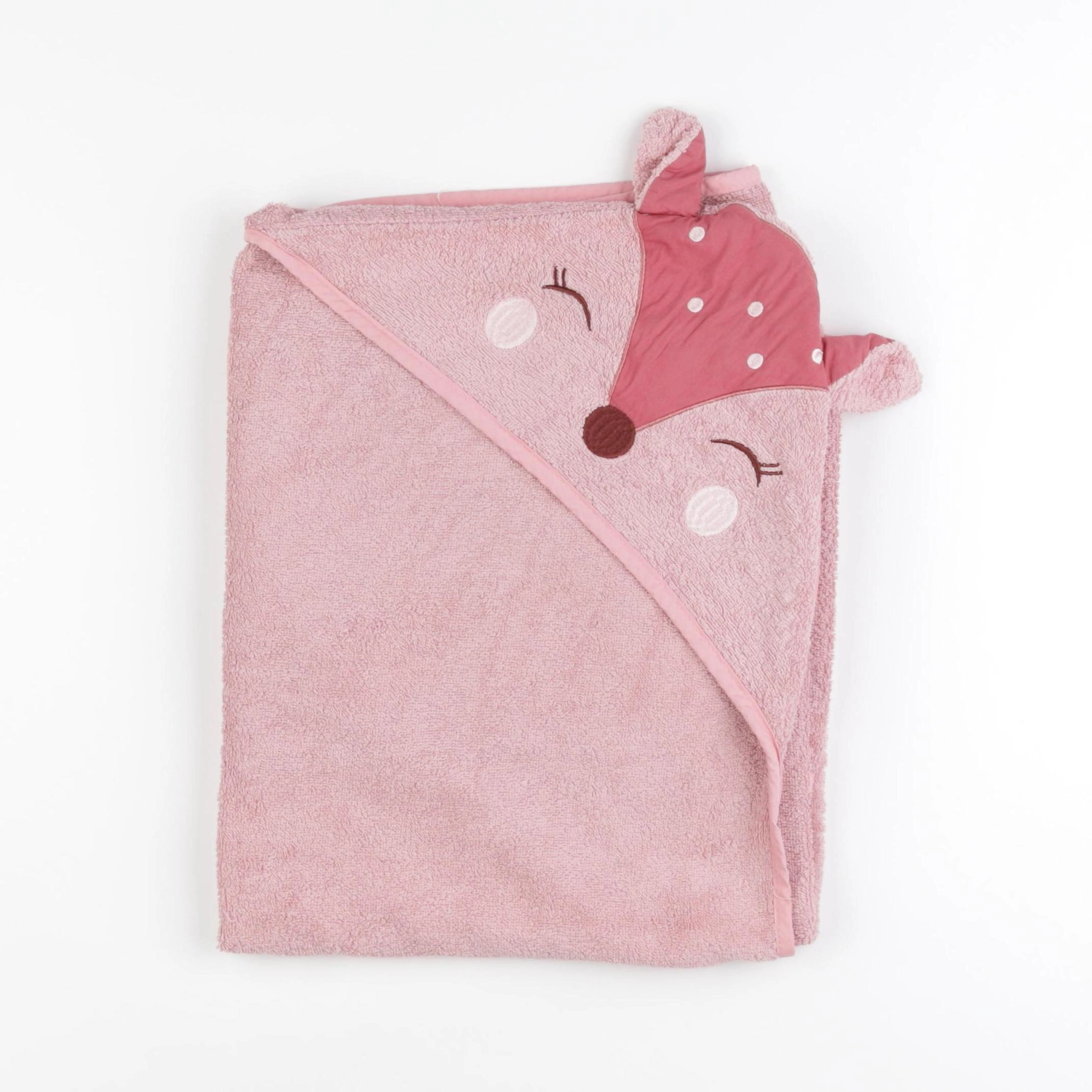Vertbaudet - cape de bain rose - 0 mois