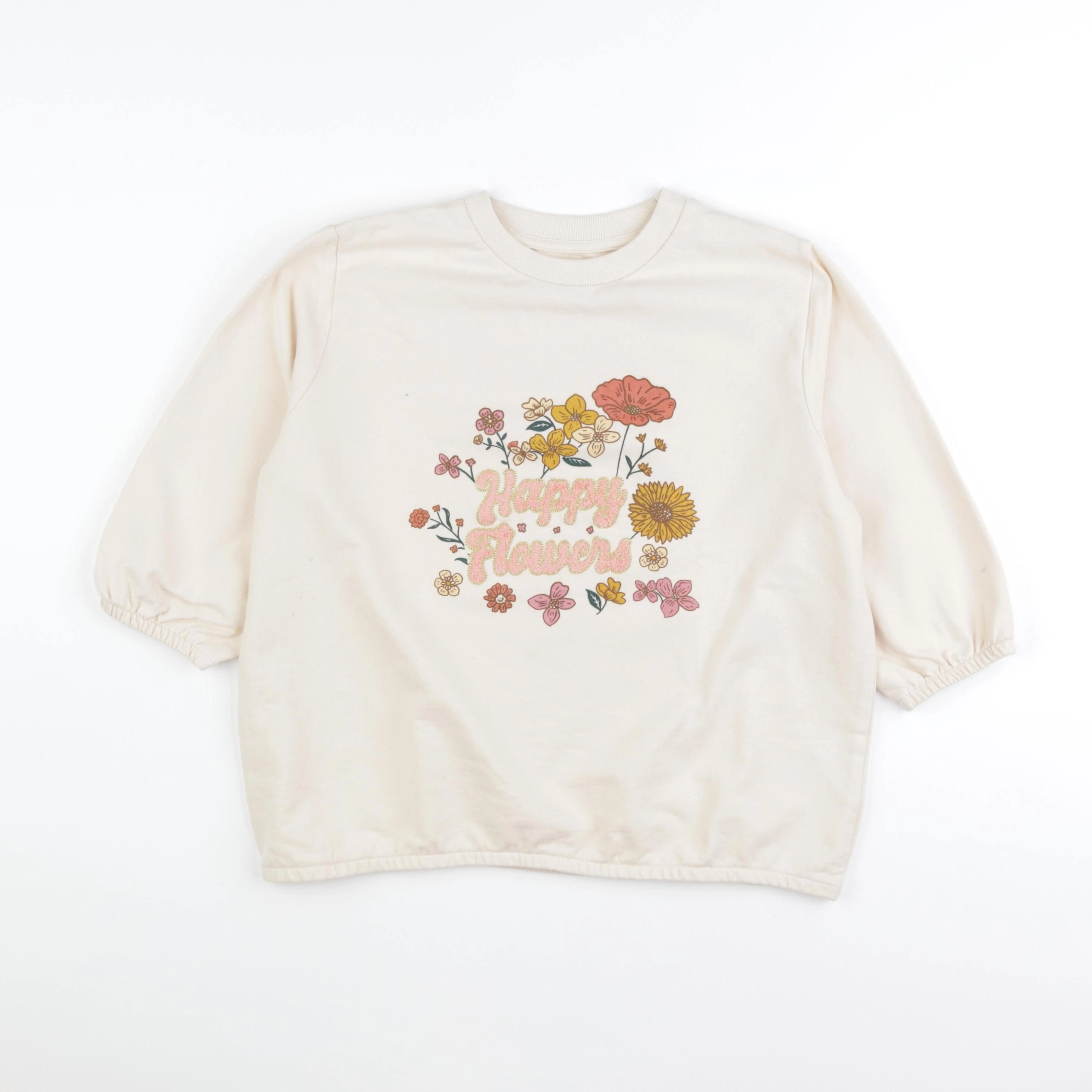 Vertbaudet - sweat beige - 12 ans