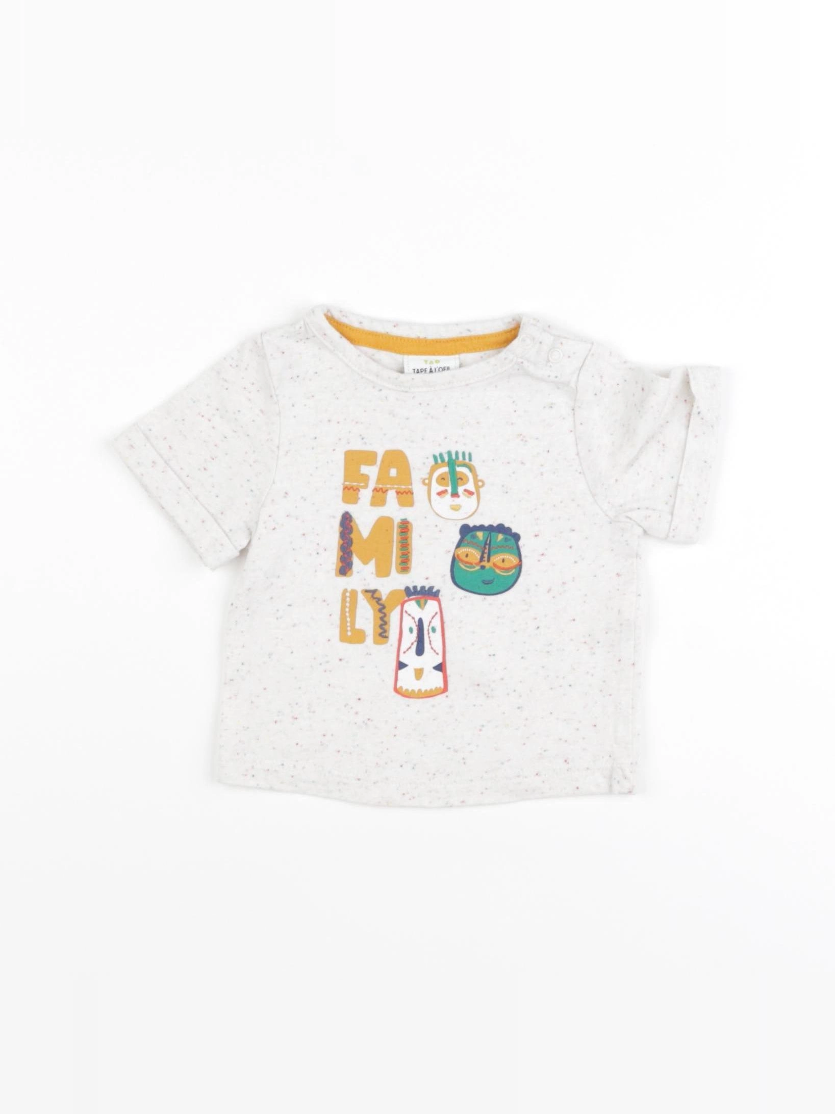 Tape à l'oeil - tee-shirt beige - 3 mois