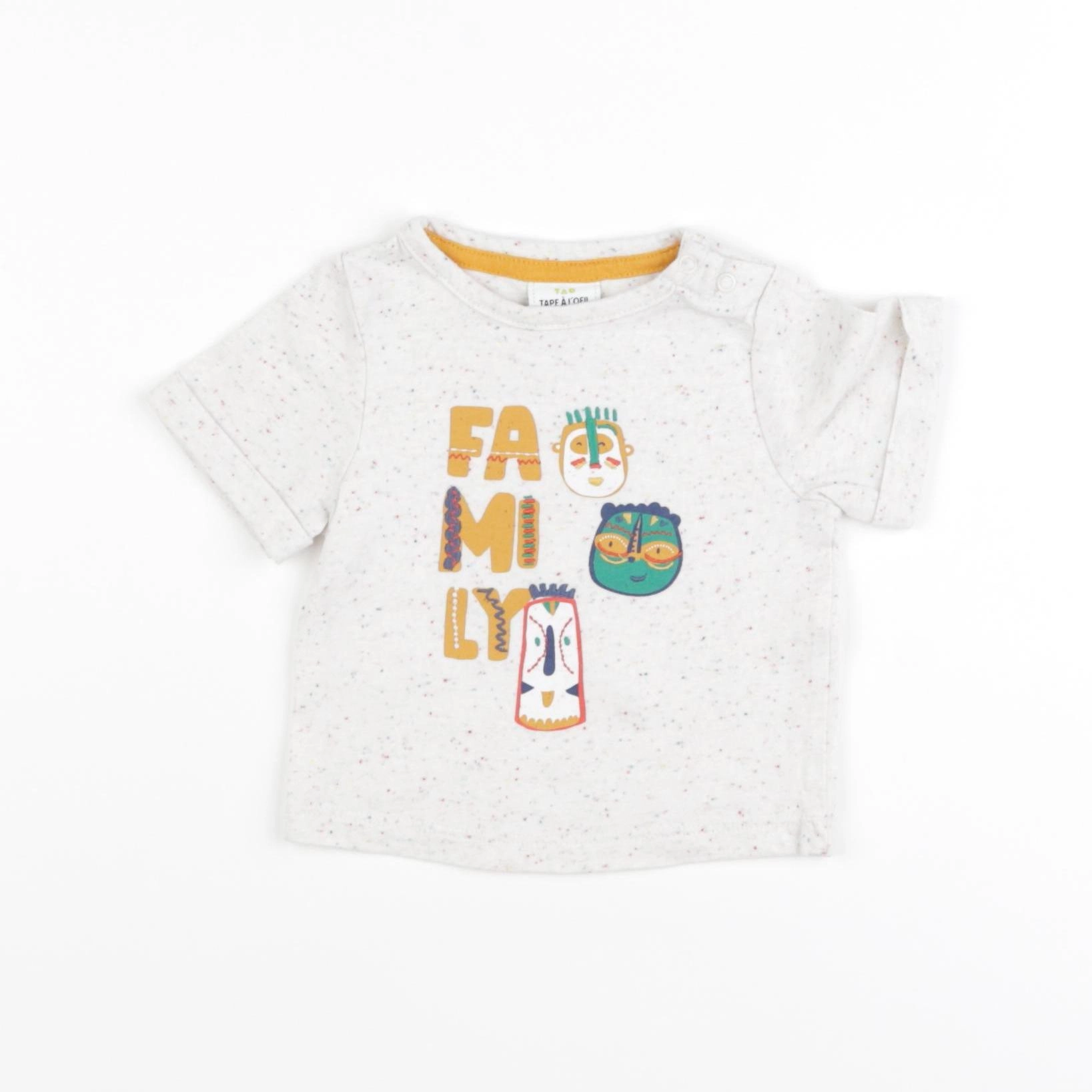 Tape à l'oeil - tee-shirt beige - 3 mois