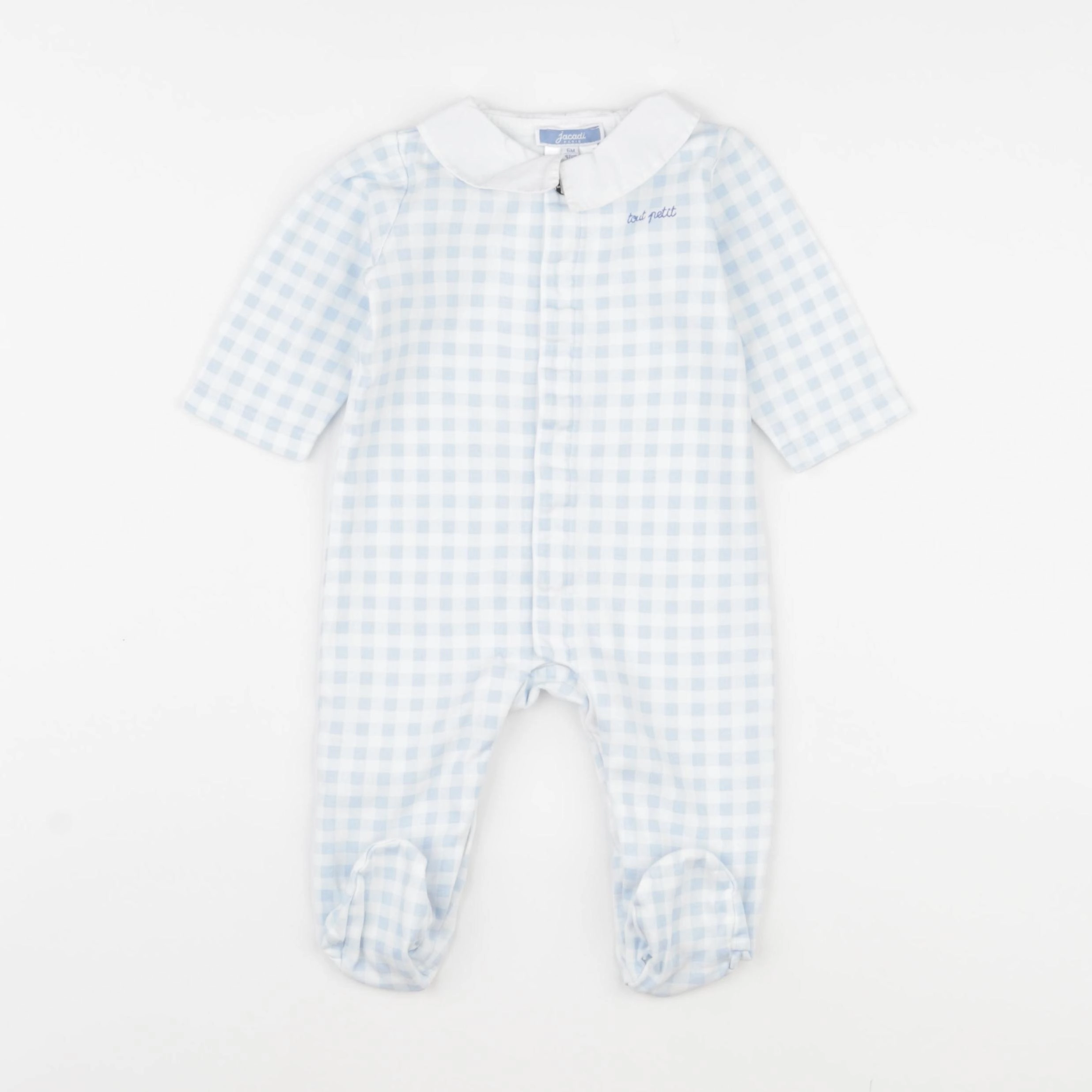 Jacadi - pyjama coton bleu - 6 mois