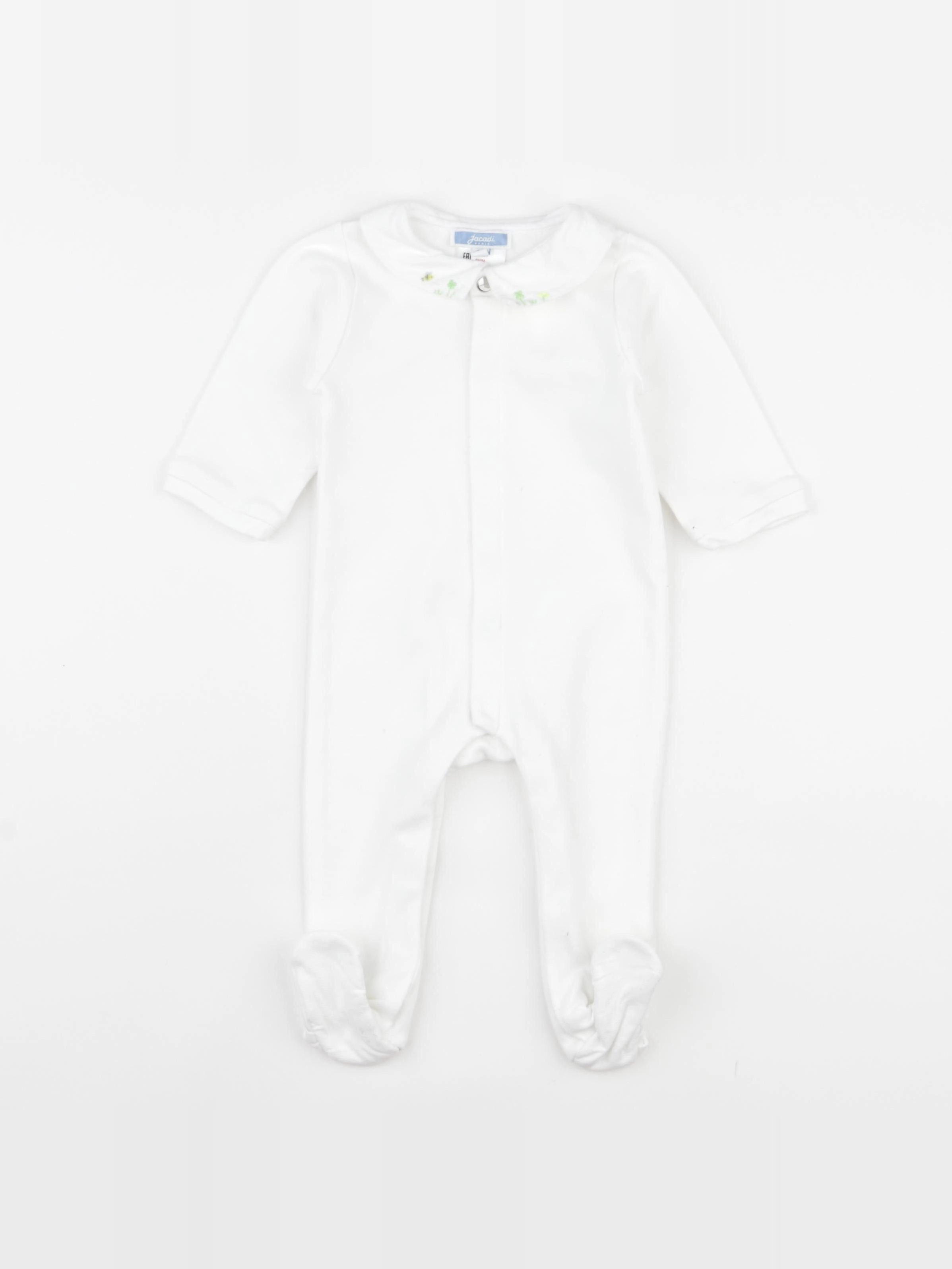 Jacadi - pyjama coton blanc - 6 mois