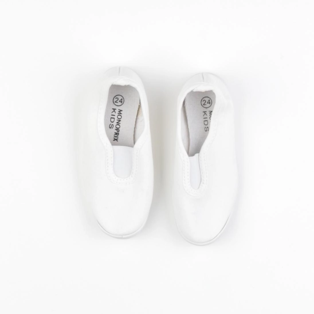 Monoprix - chaussons blanc - pointure 24