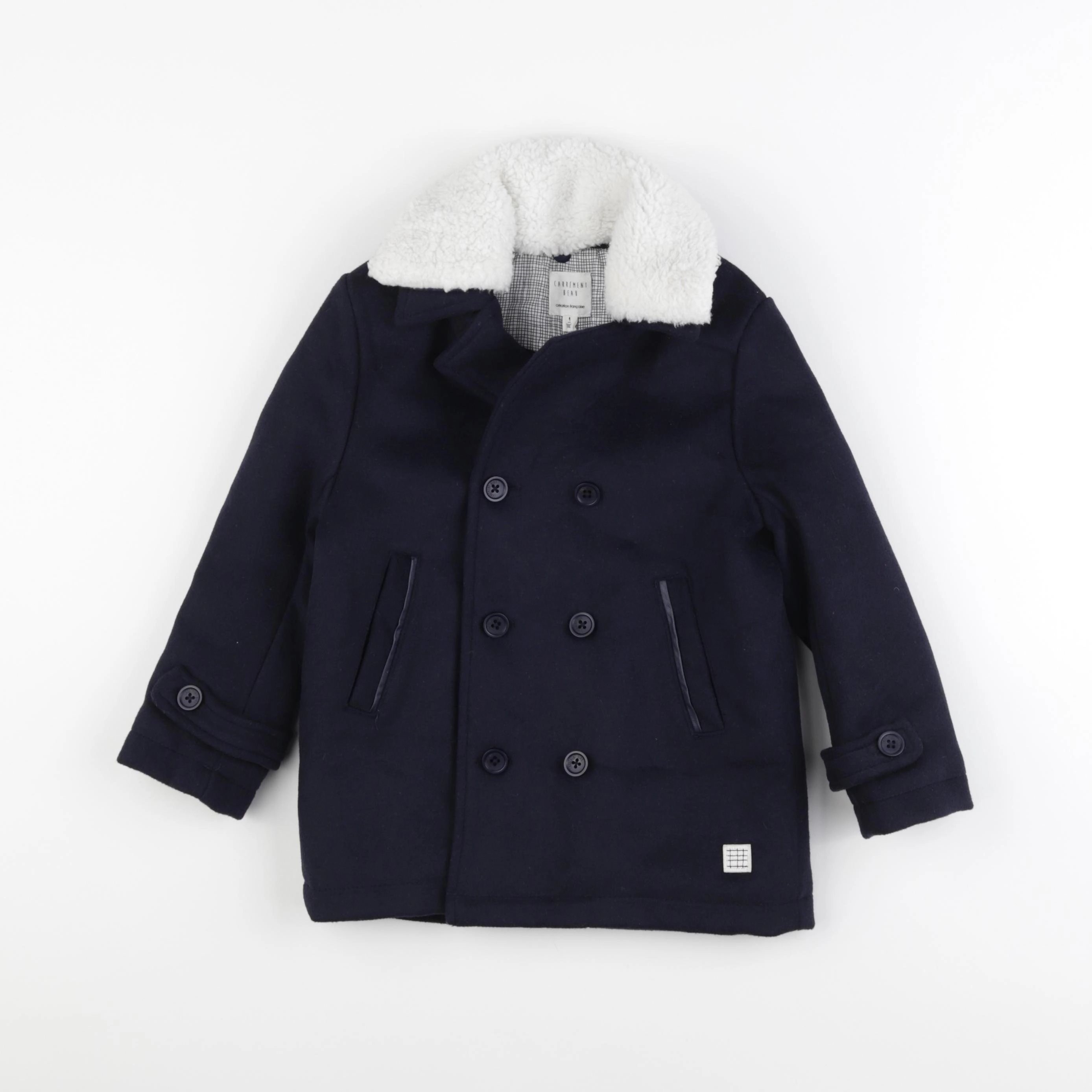 Carrément Beau - manteau bleu - 4 ans