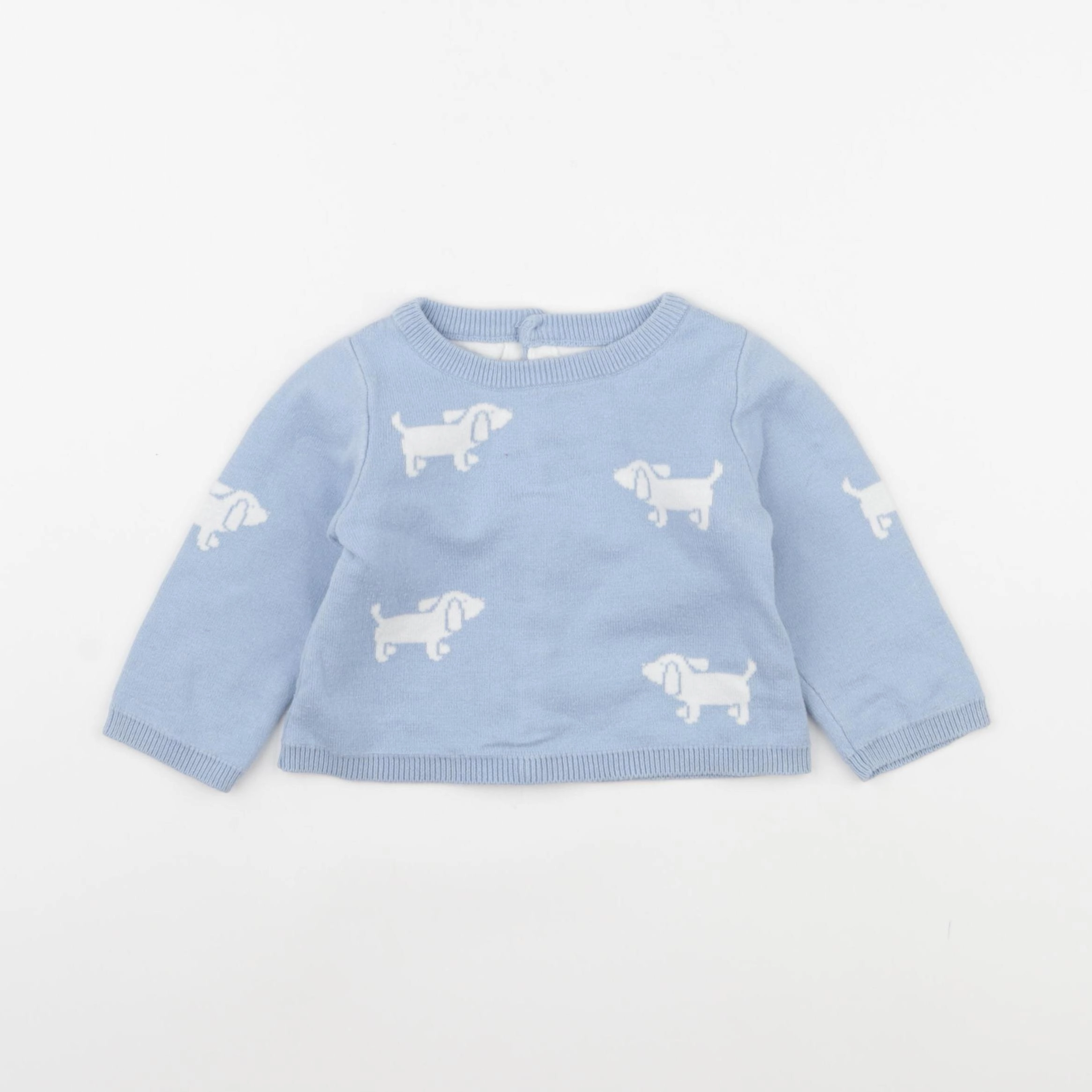 Jacadi - pull bleu - 12 mois