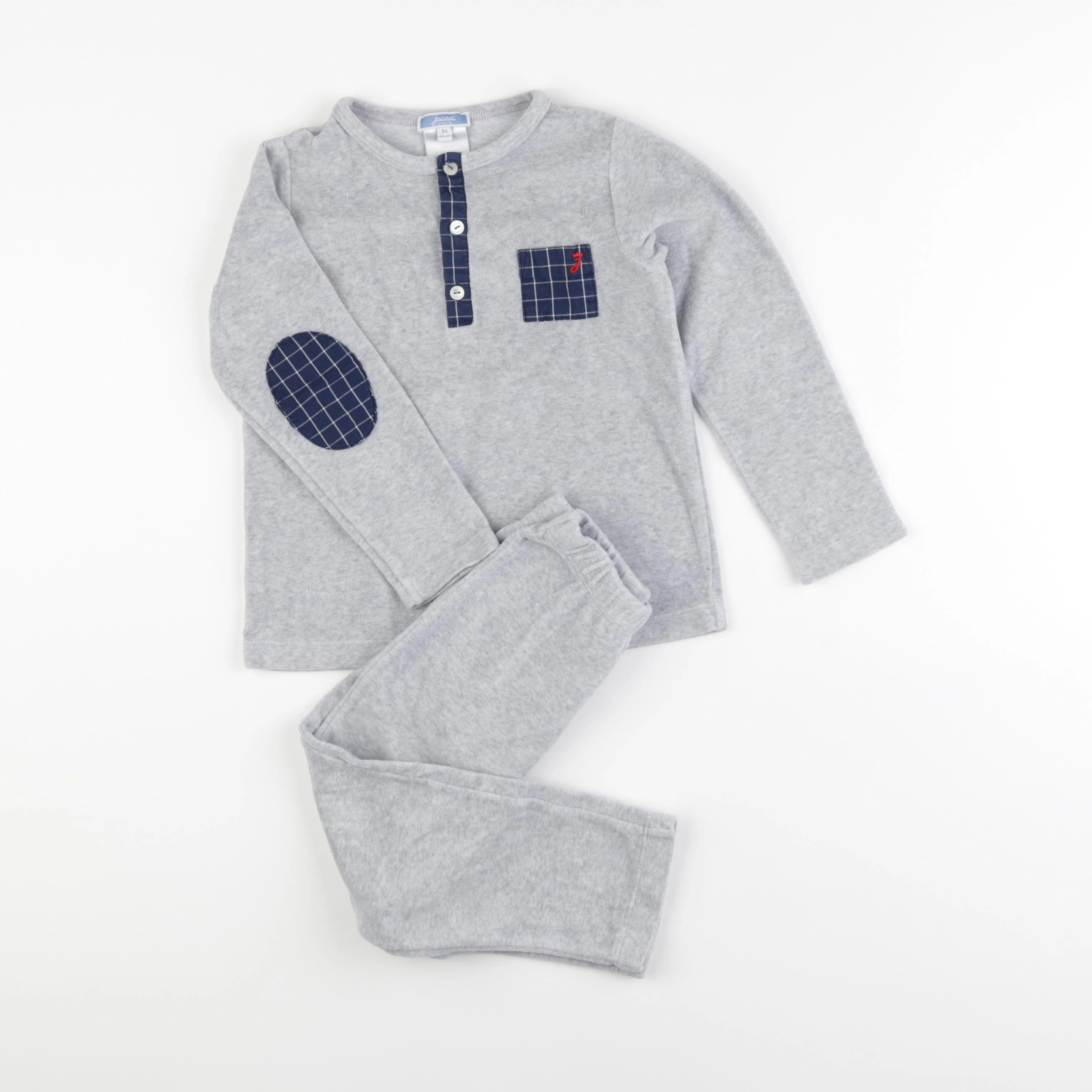 Jacadi - pyjama velours gris - 4 ans
