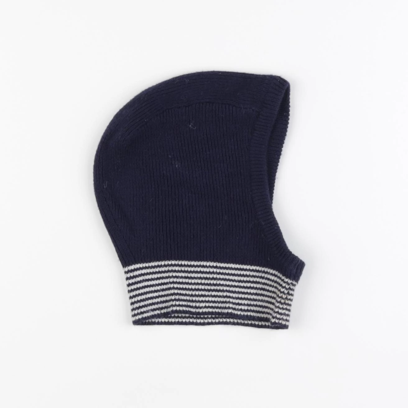 Petit Bateau - cagoule bleu, blanc - 12/18 mois