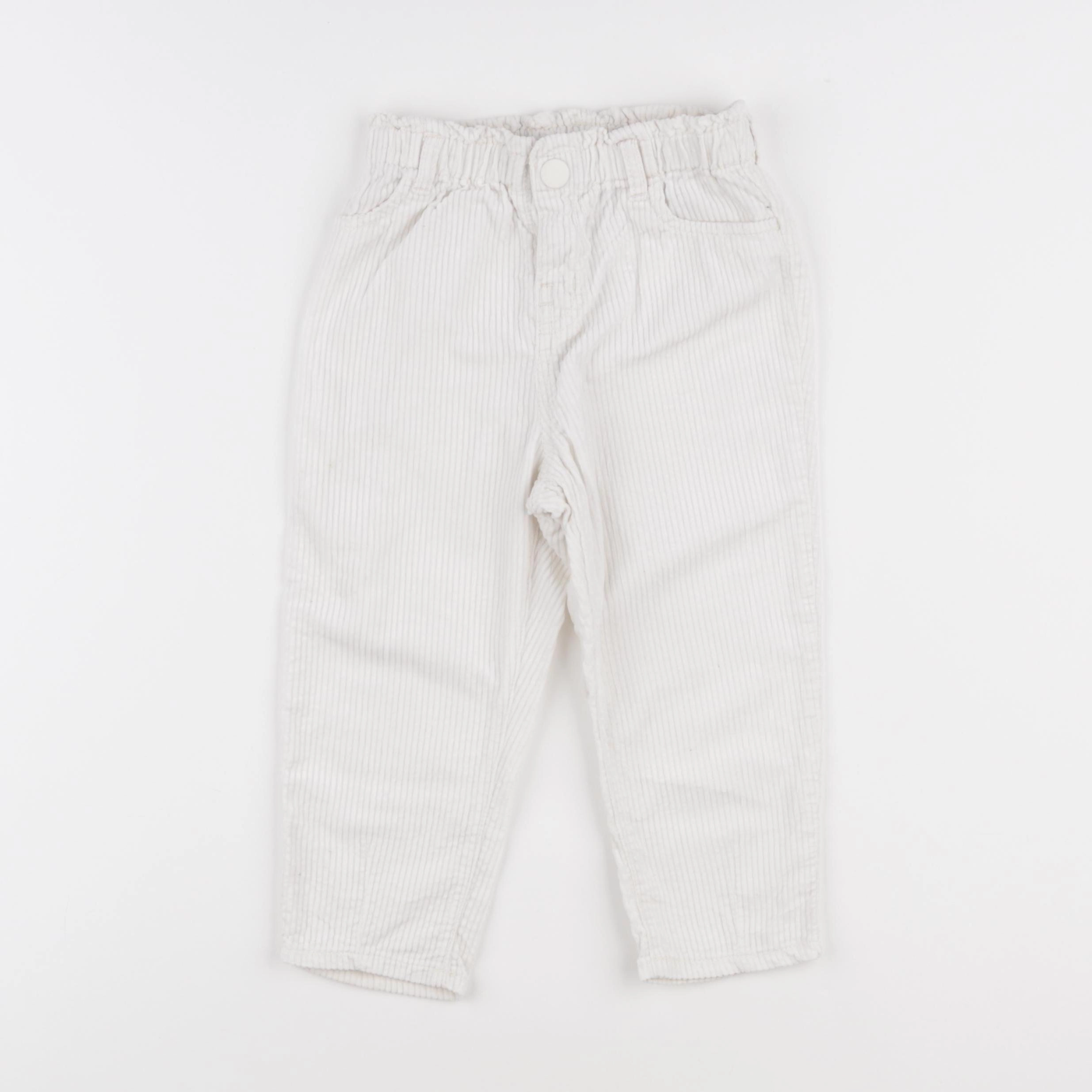 H&M - pantalon blanc - 18/24 mois