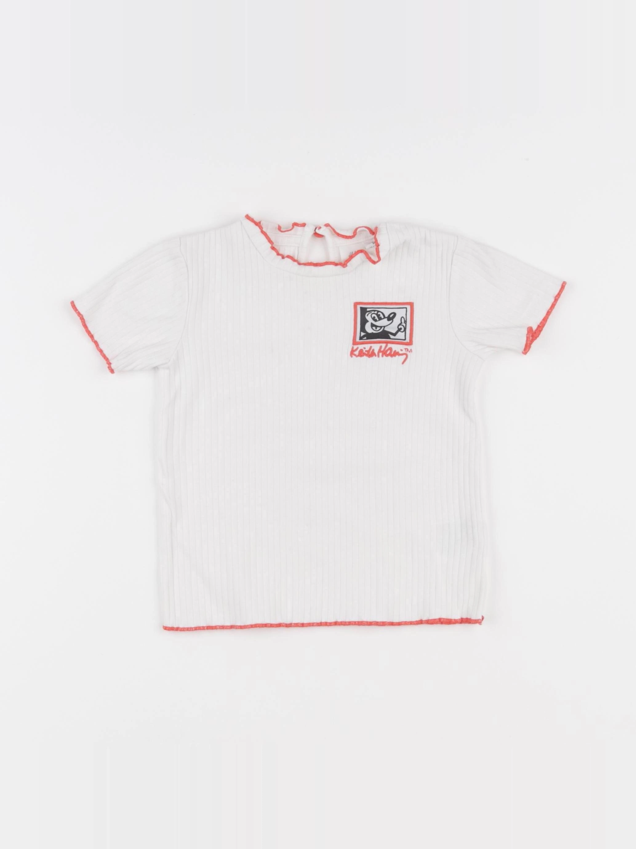 H&M - tee-shirt blanc - 12/18 mois