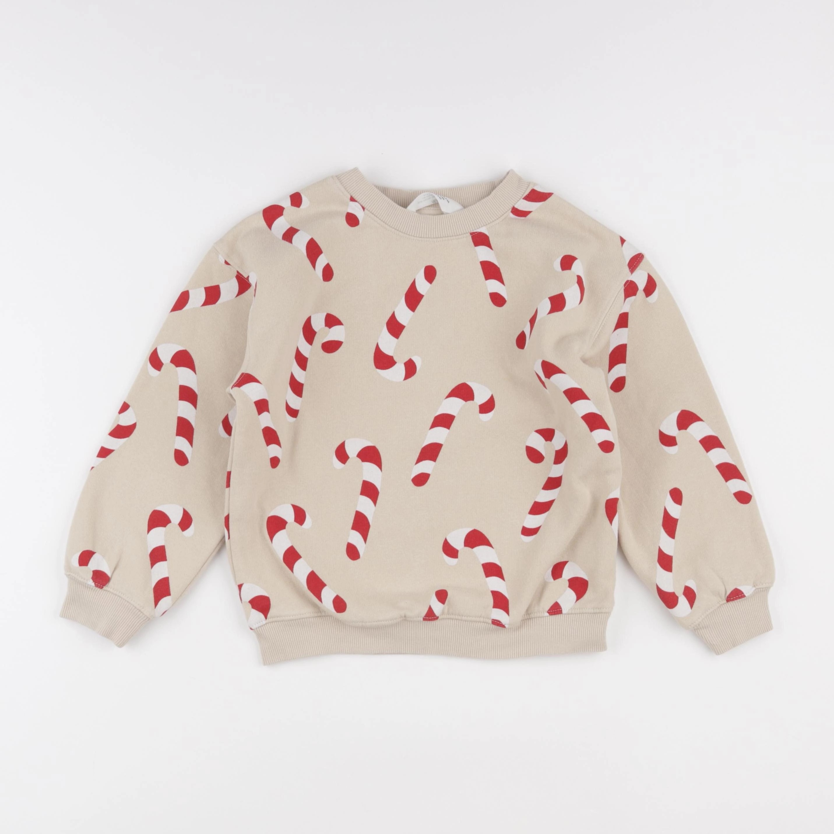 H&M - sweat beige - 5/6 ans