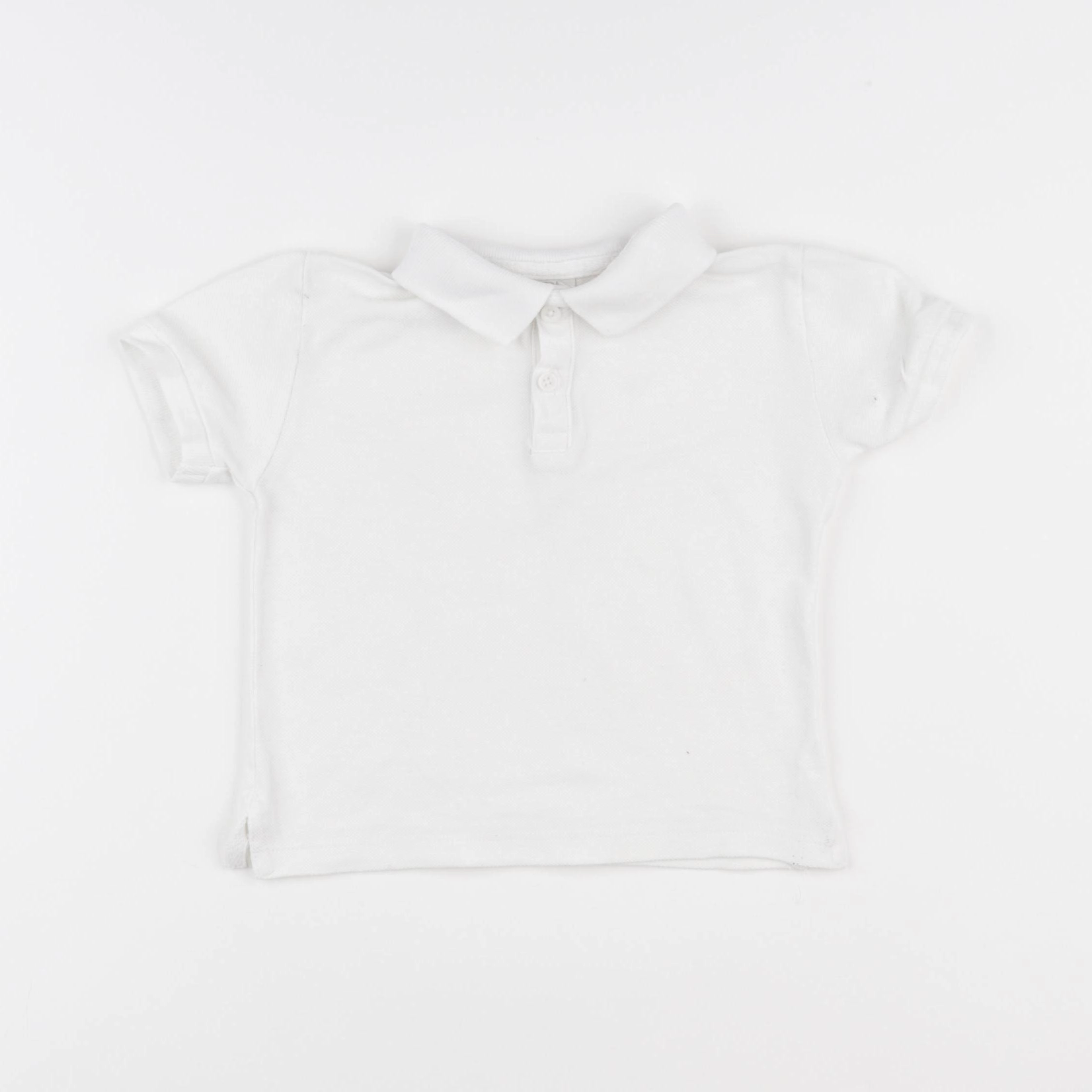 Zara - polo blanc - 12/18 mois