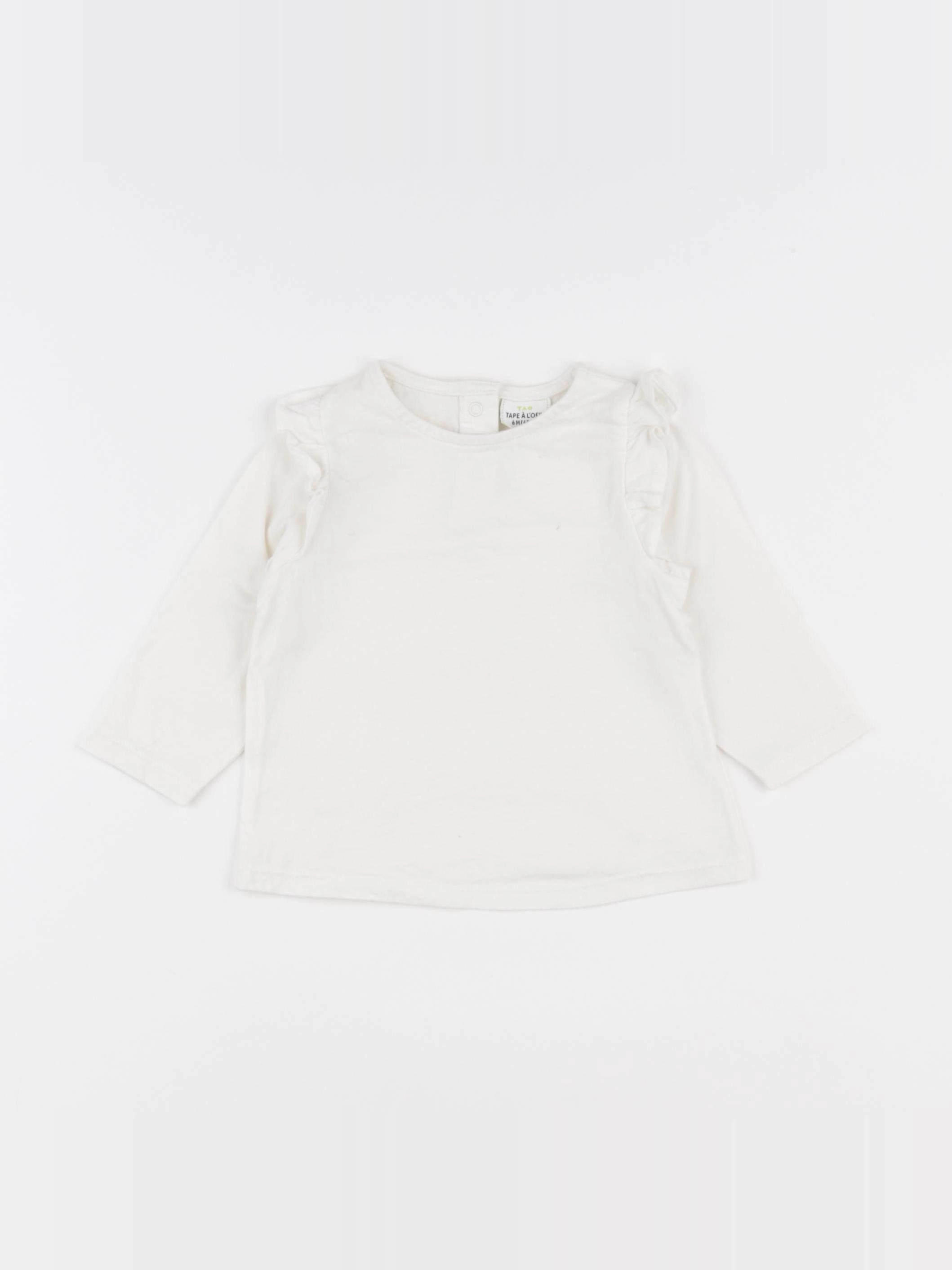 Tape à l'oeil - tee-shirt blanc - 6 mois
