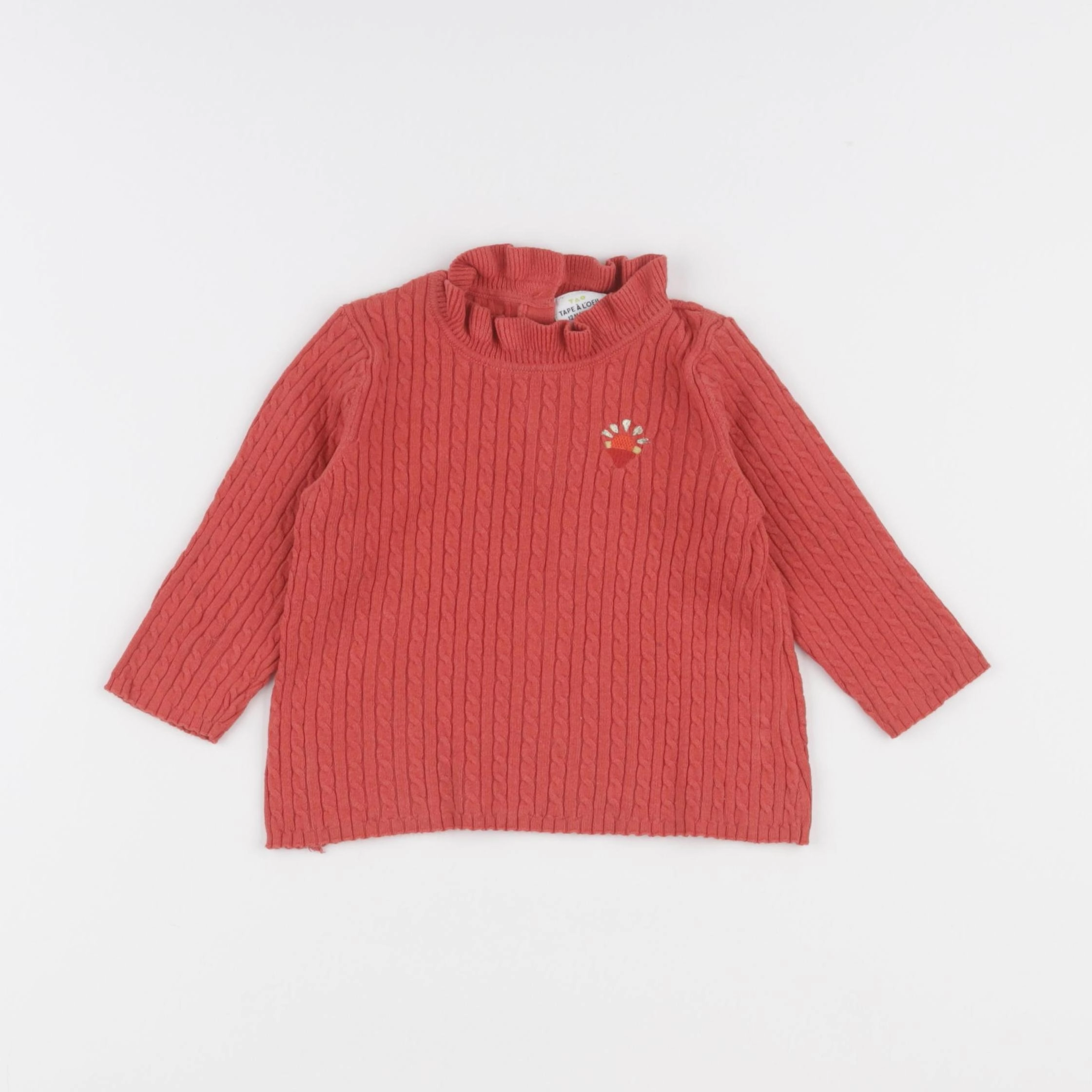 Tape à l'oeil - pull rouge - 12 mois