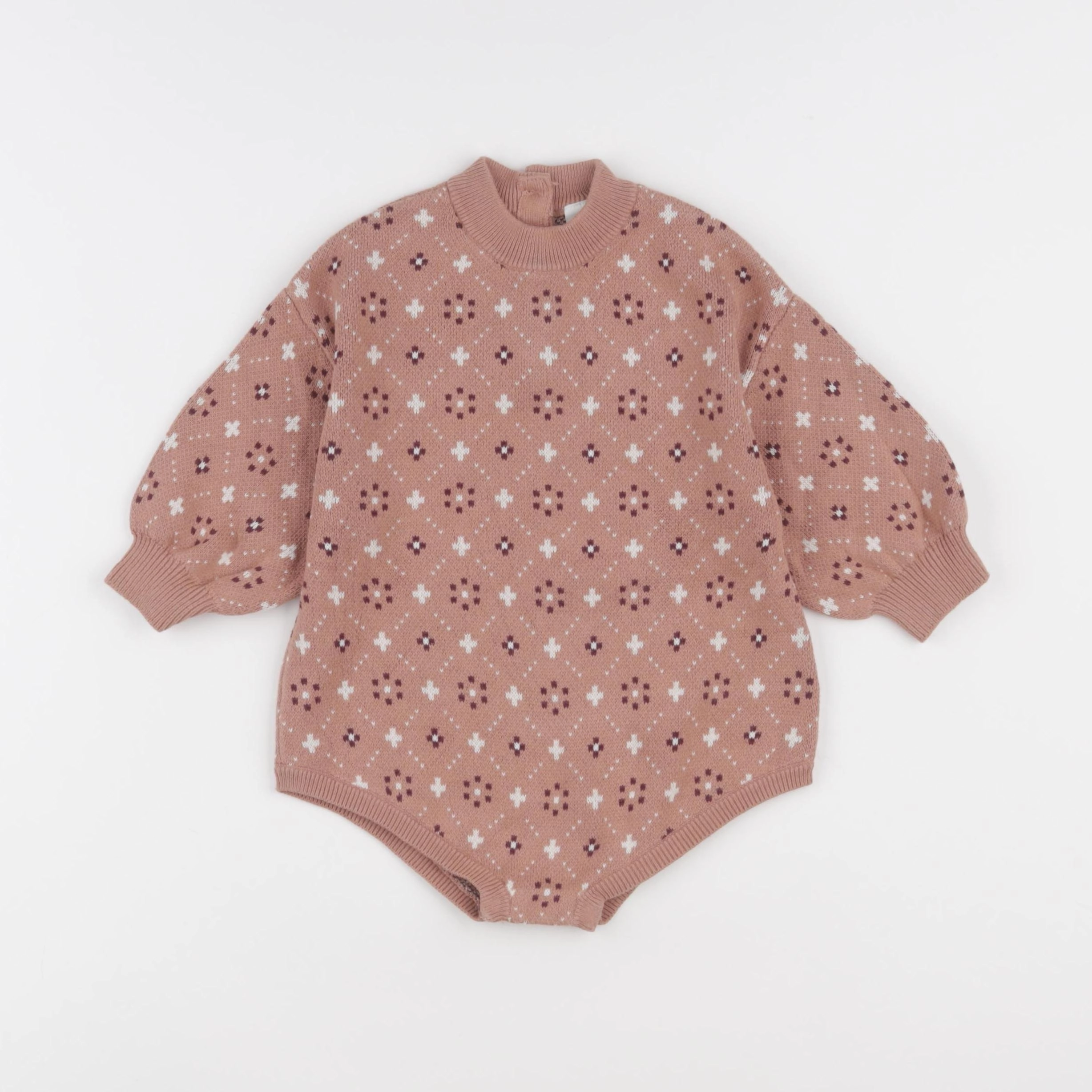 H&M - combinaison marron - 6/9 mois