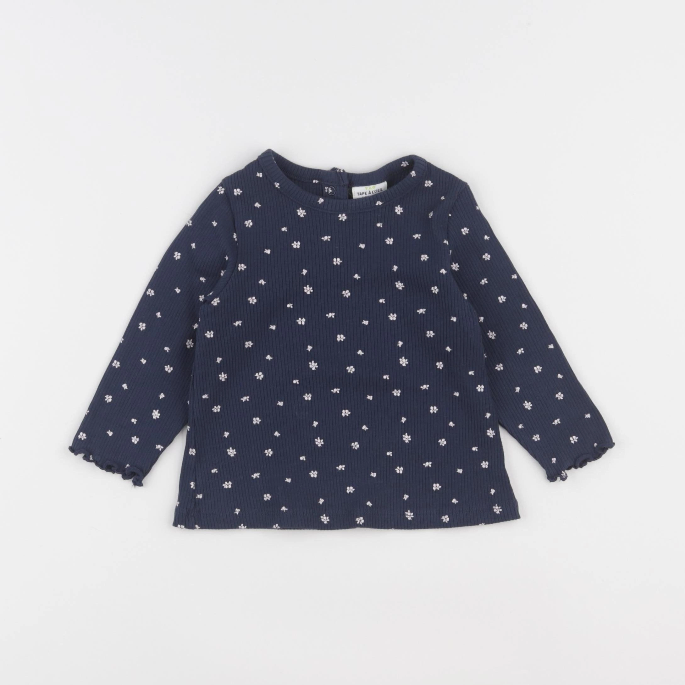 Tape à l'oeil - tee-shirt bleu - 6 mois