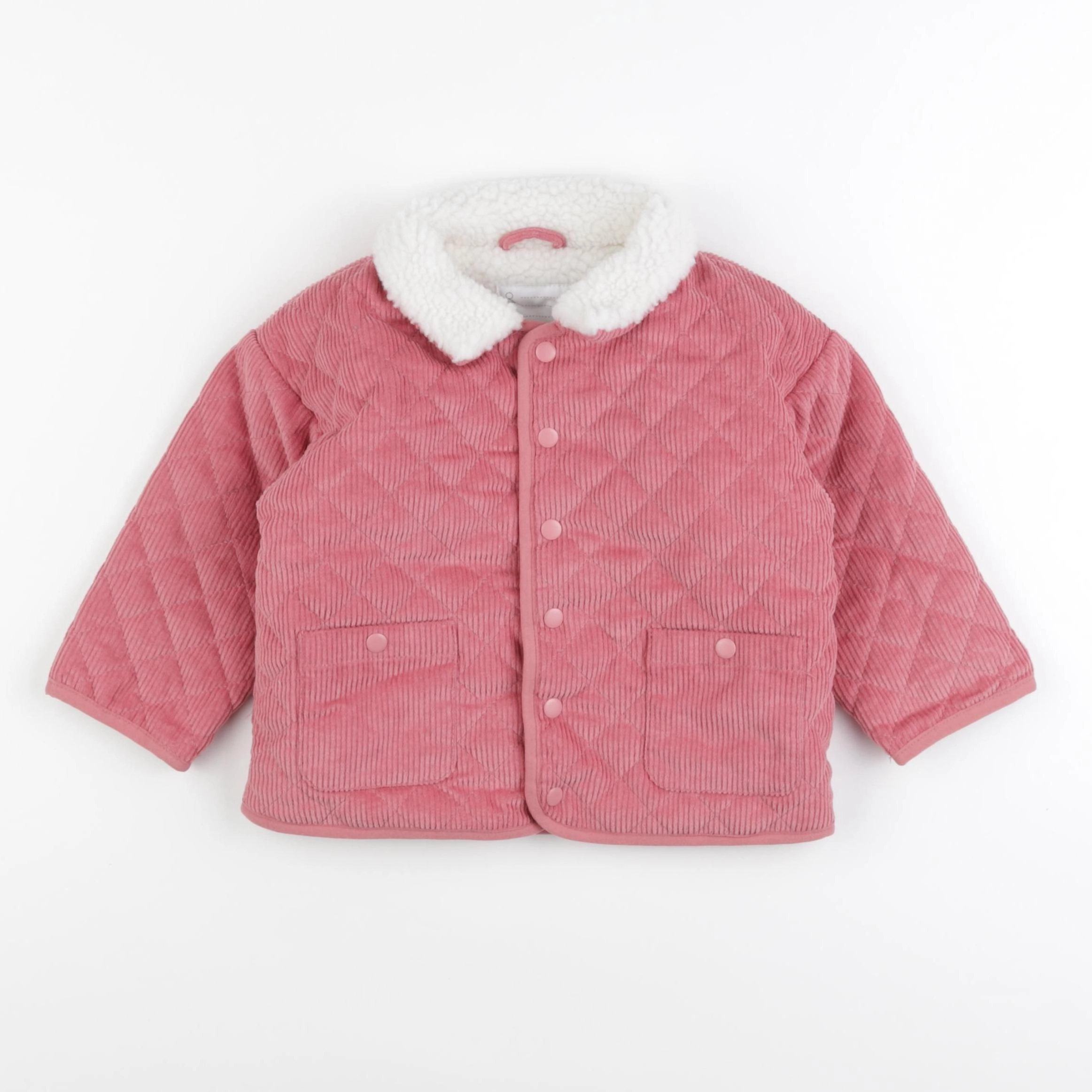Vertbaudet - veste doublé rose - 18 mois