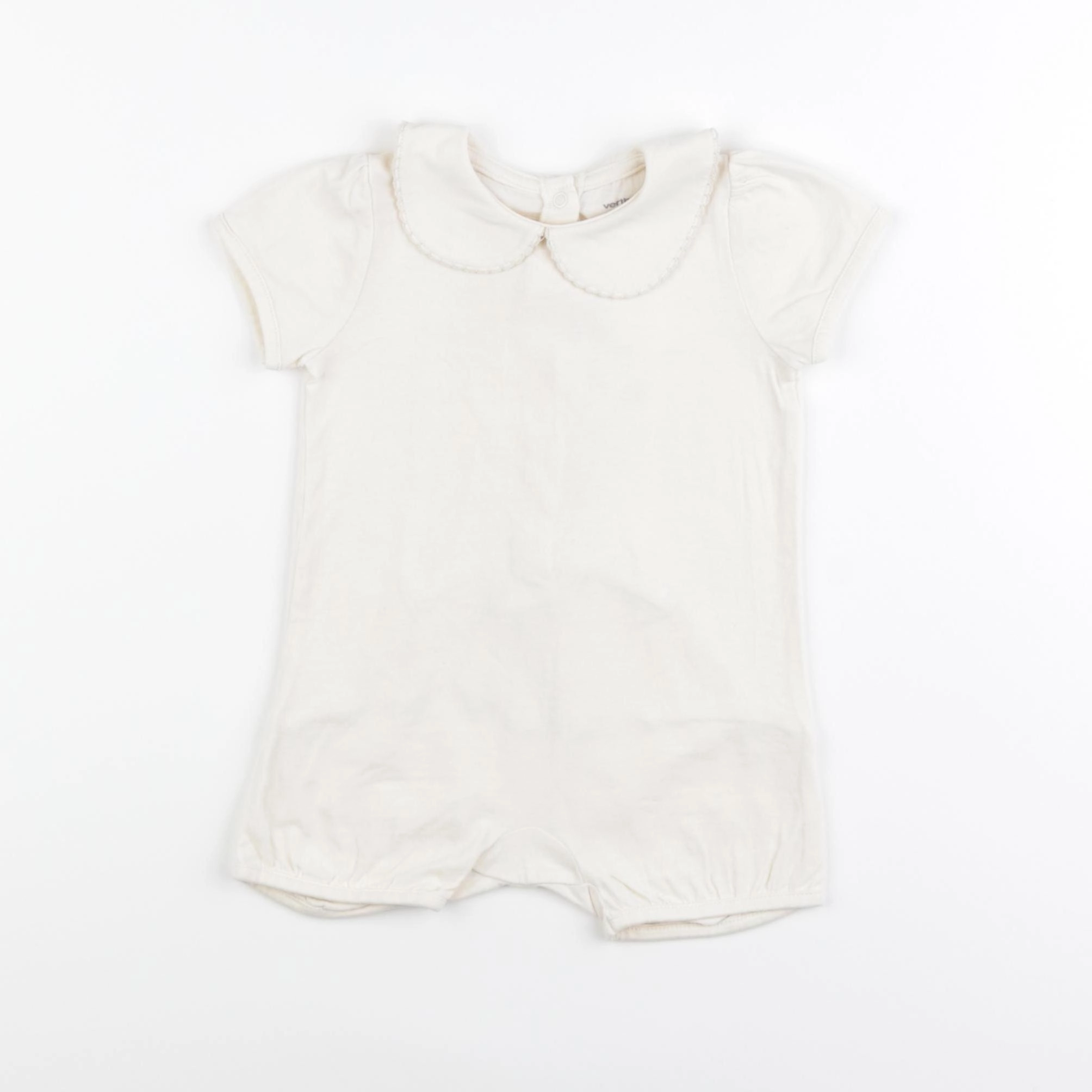 Vertbaudet - pyjama coton beige - 9 mois
