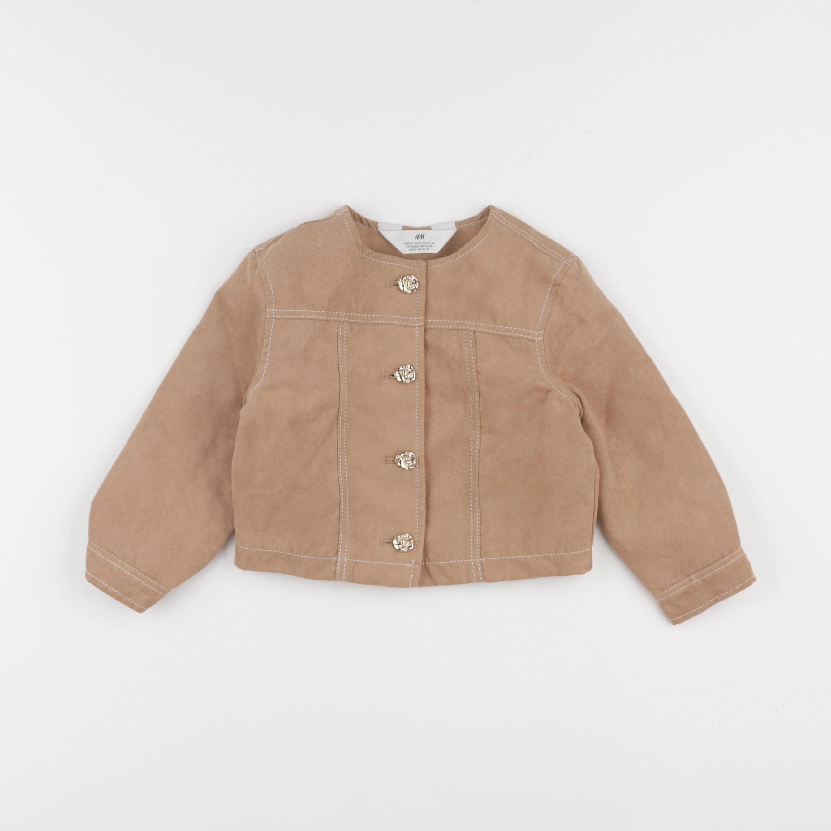 H&M - veste marron - 18/24 mois
