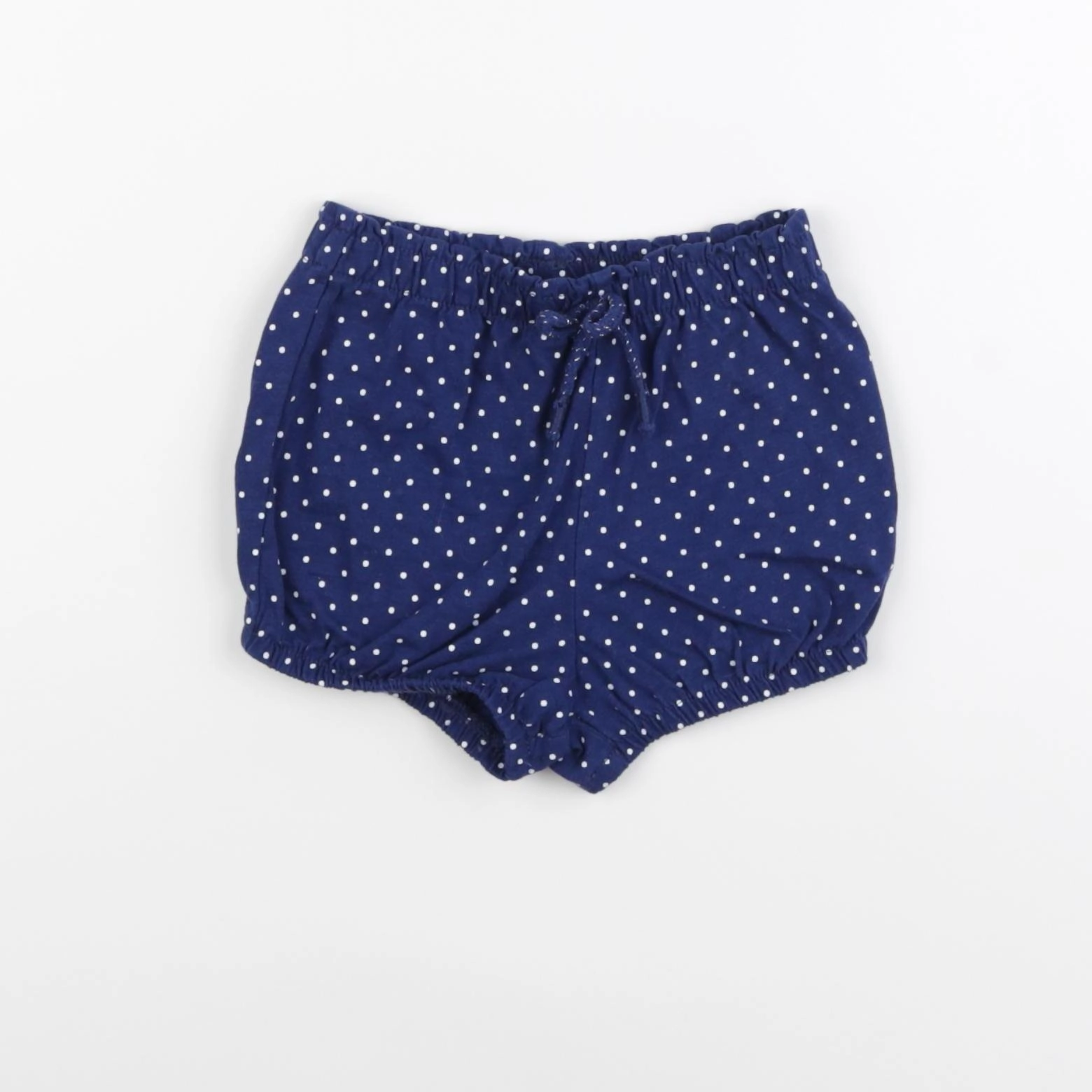 Vertbaudet - short bleu, blanc - 9 mois