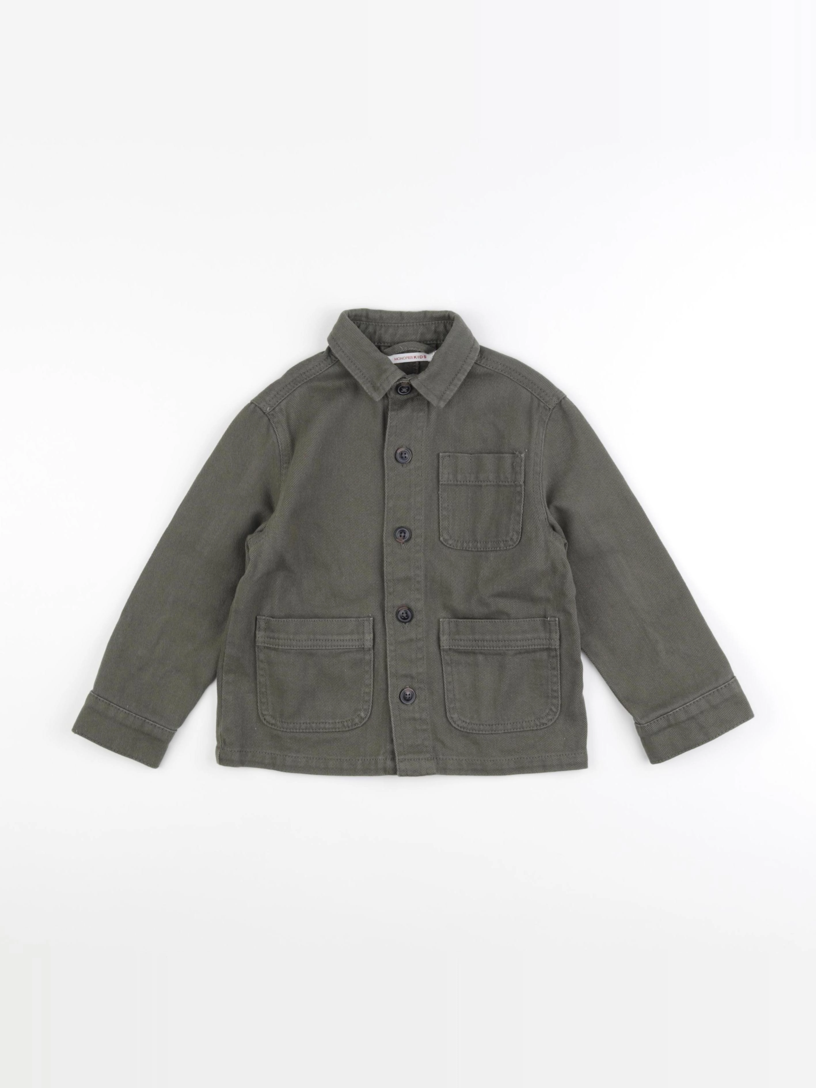 Monoprix - chemise vert - 3 ans