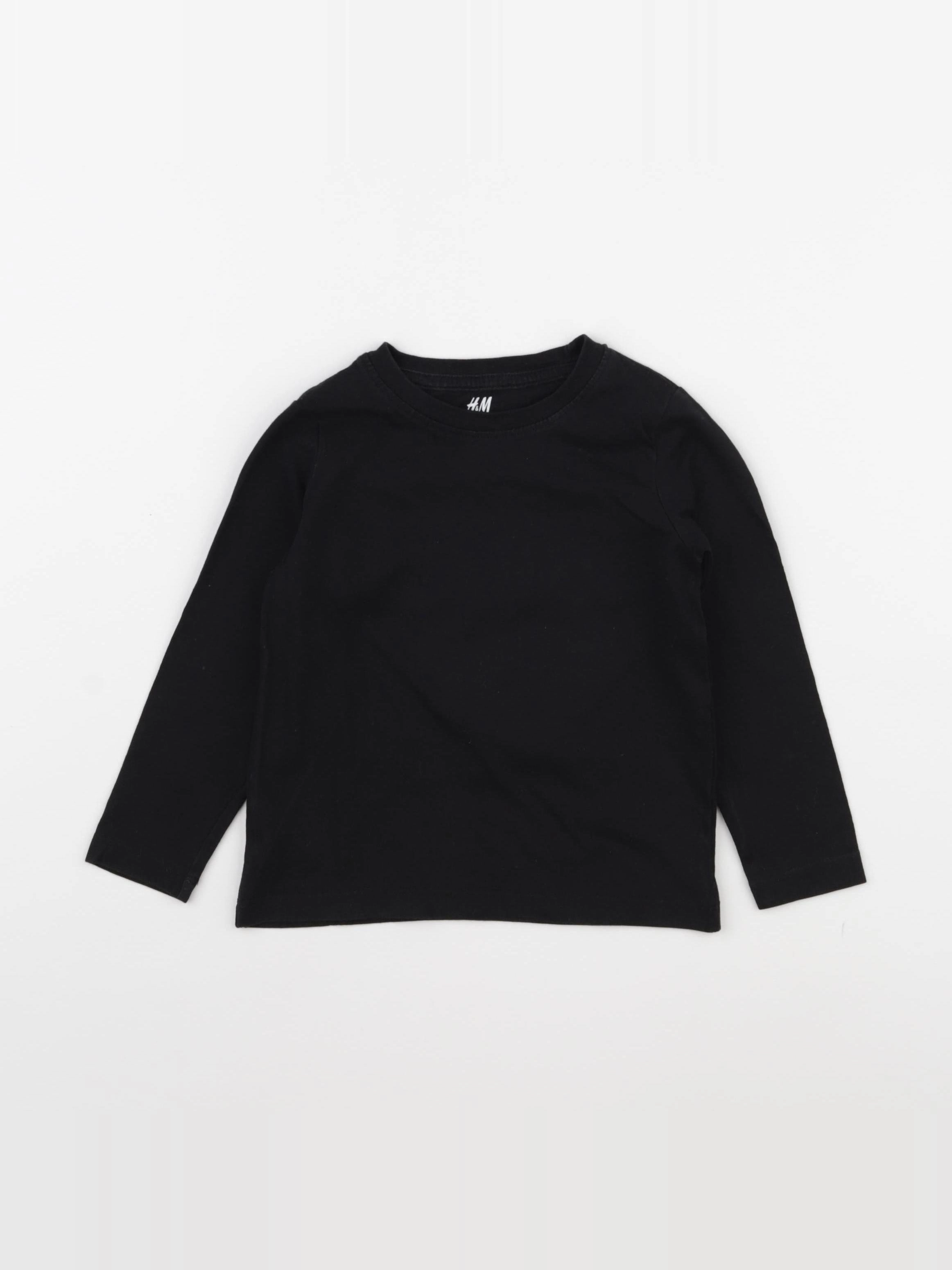 H&M - tee-shirt noir - 2 ans