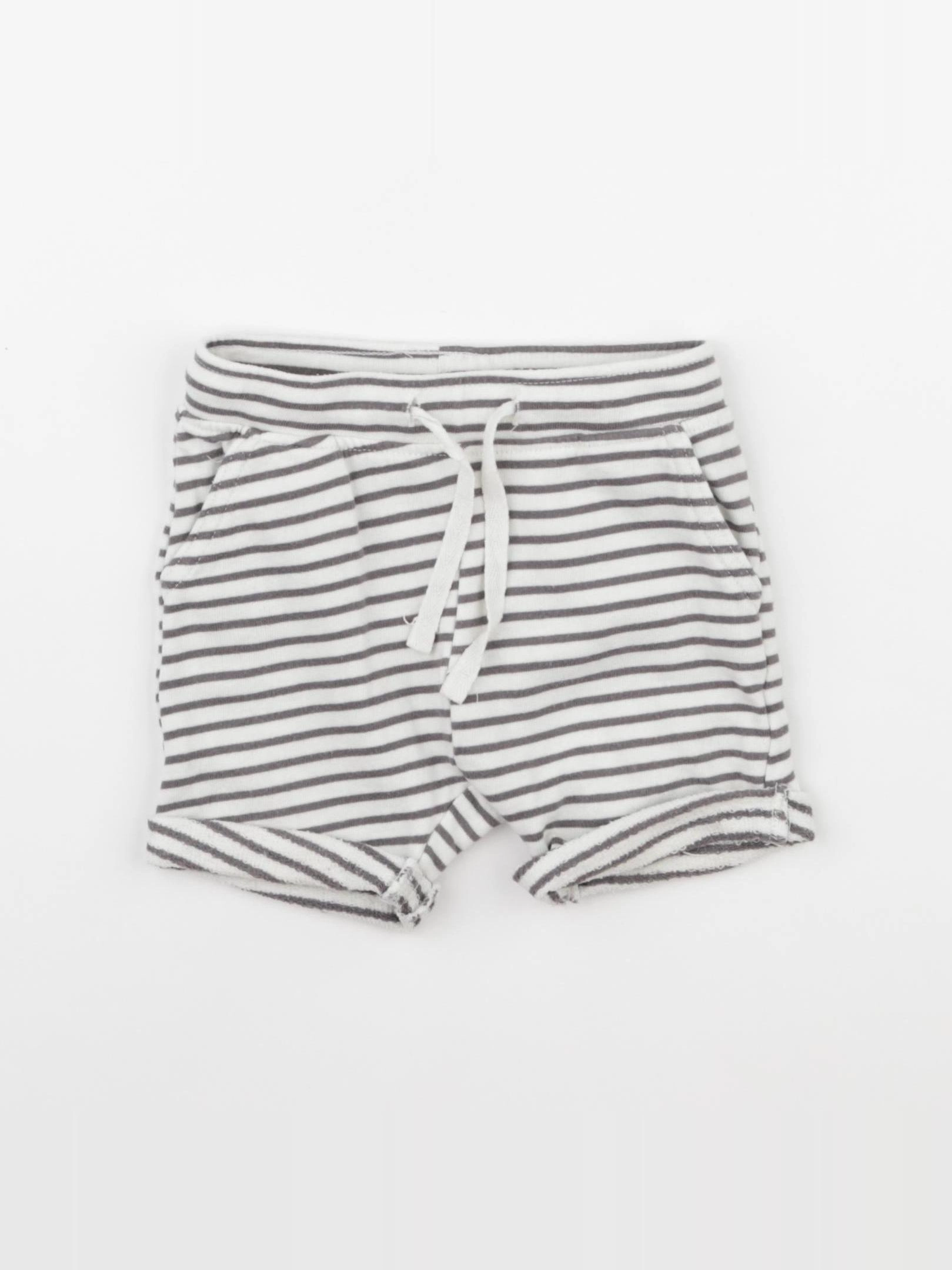 H&M - short beige - 9/12 mois