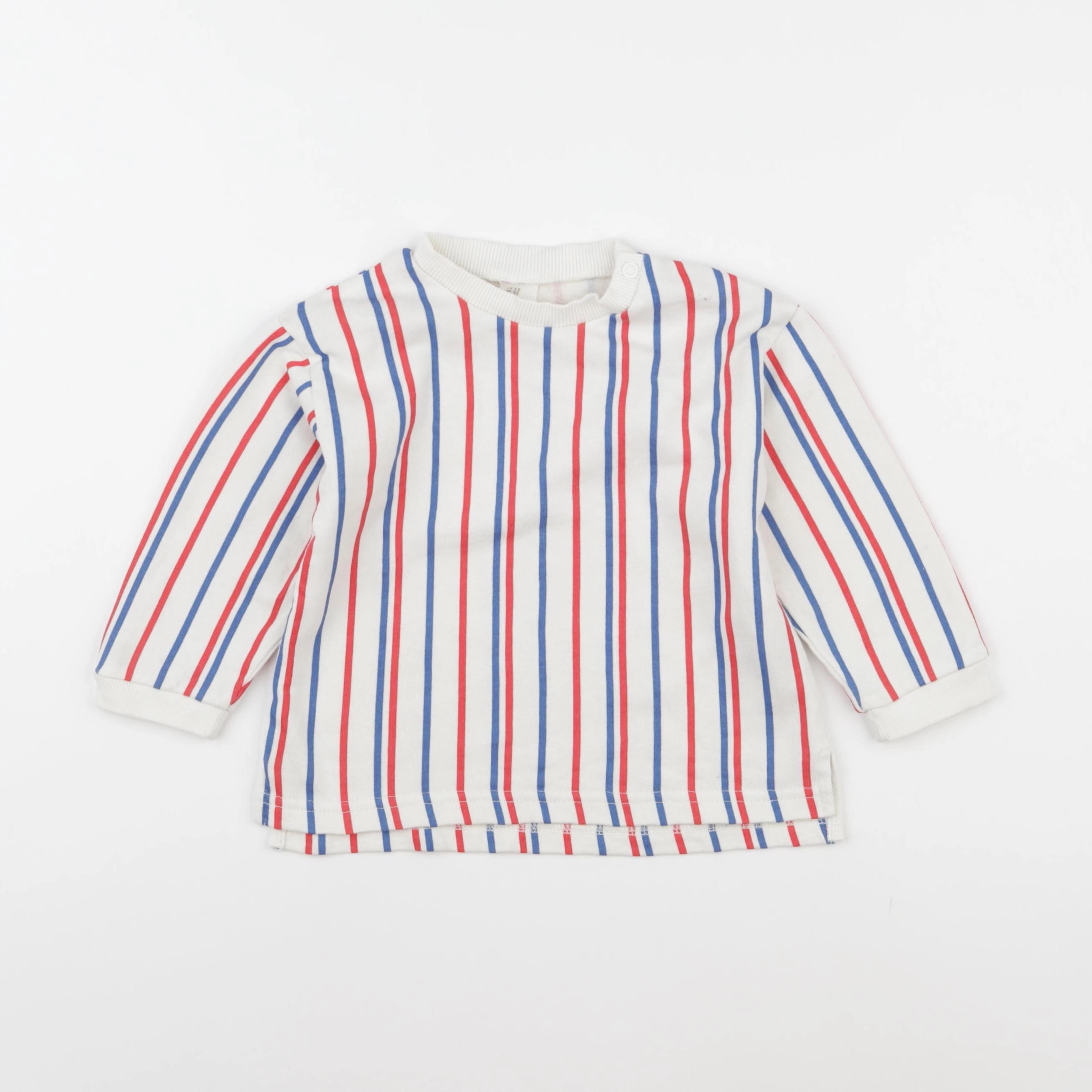 H&M - sweat blanc - 12/18 mois