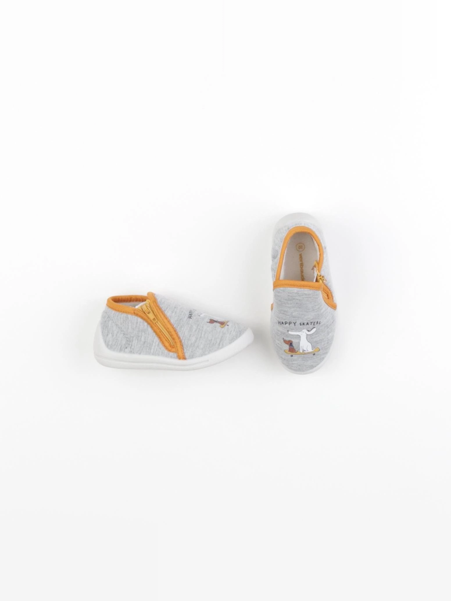 Vertbaudet - chaussons gris - pointure 22