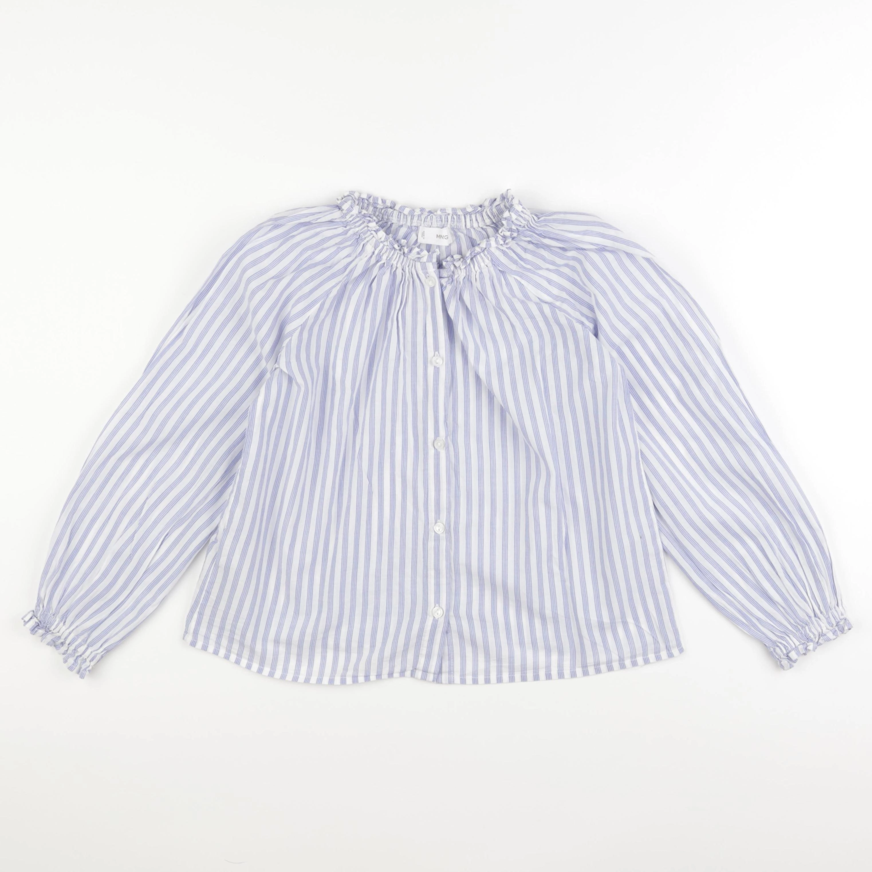 Mango - blouse blanc, bleu - 8 ans