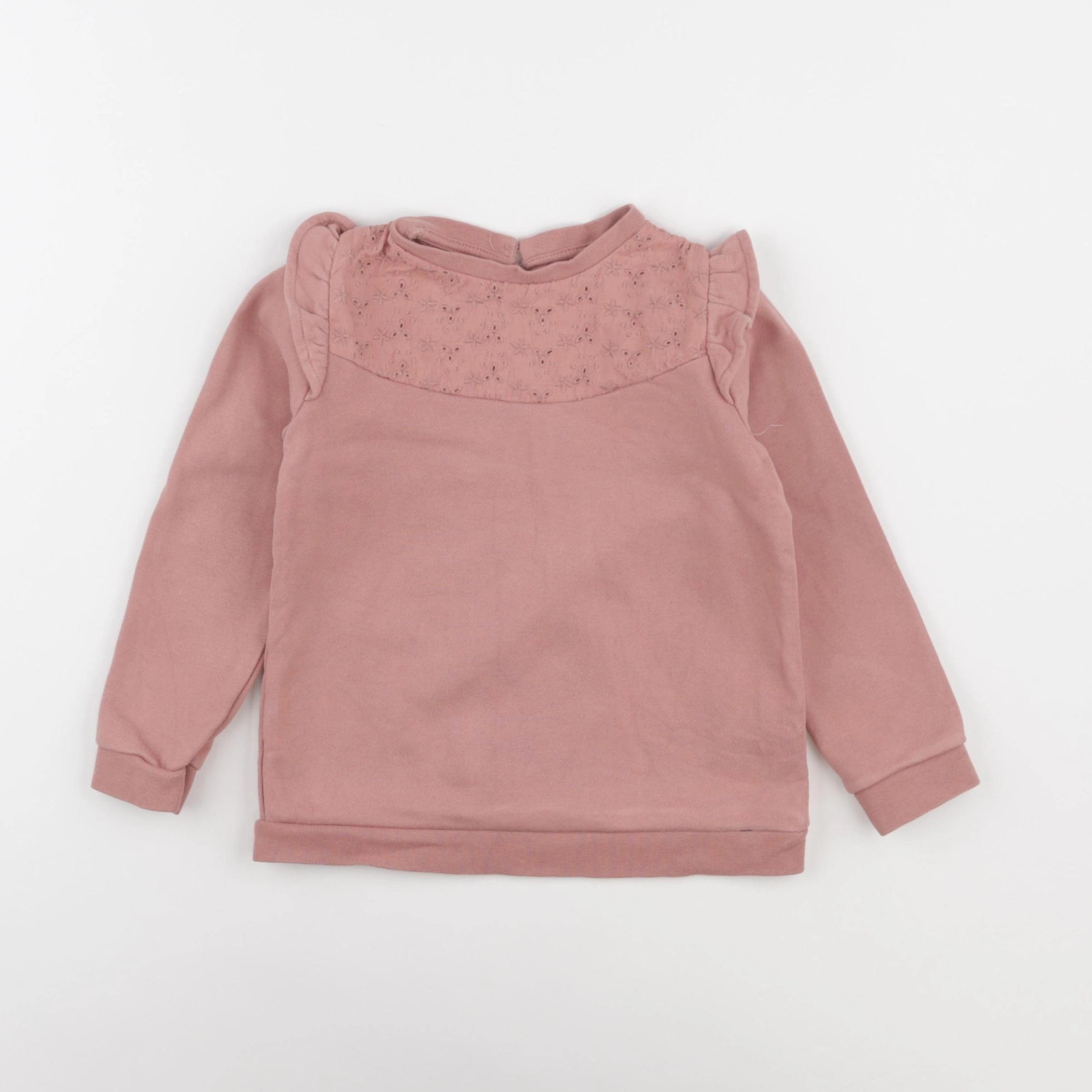 Vertbaudet - sweat rose - 4 ans