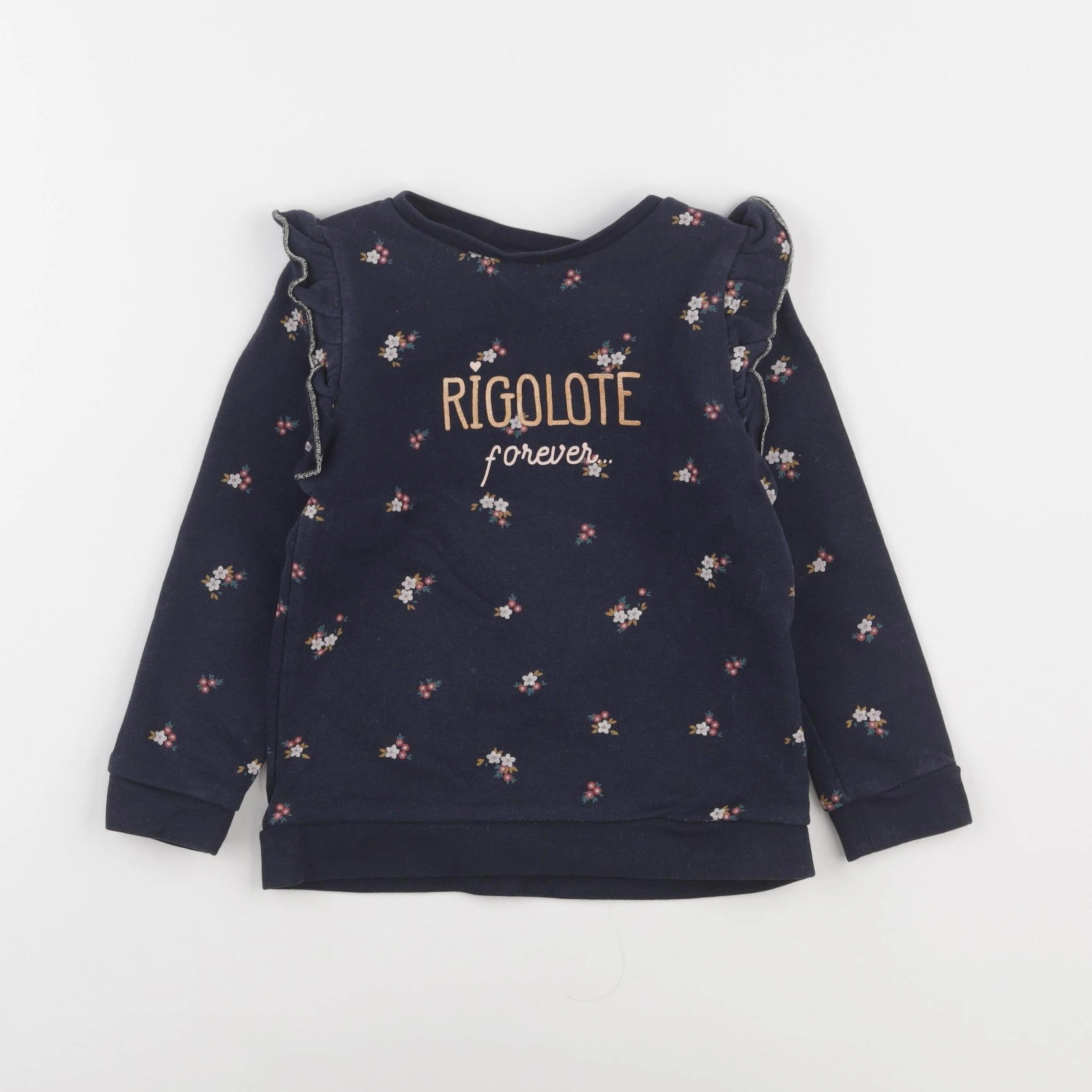 Vertbaudet - sweat bleu - 4 ans