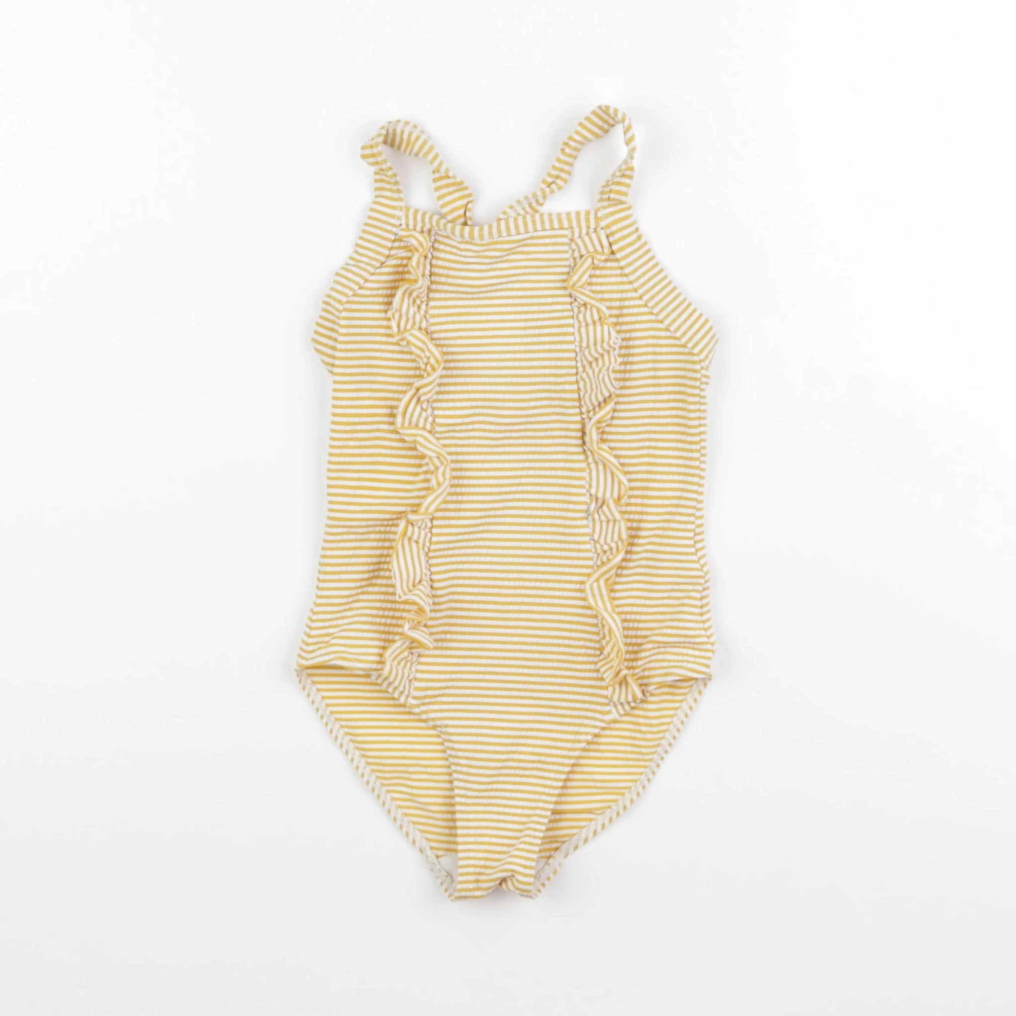 Petit Bateau - maillot de bain blanc, jaune - 3 ans
