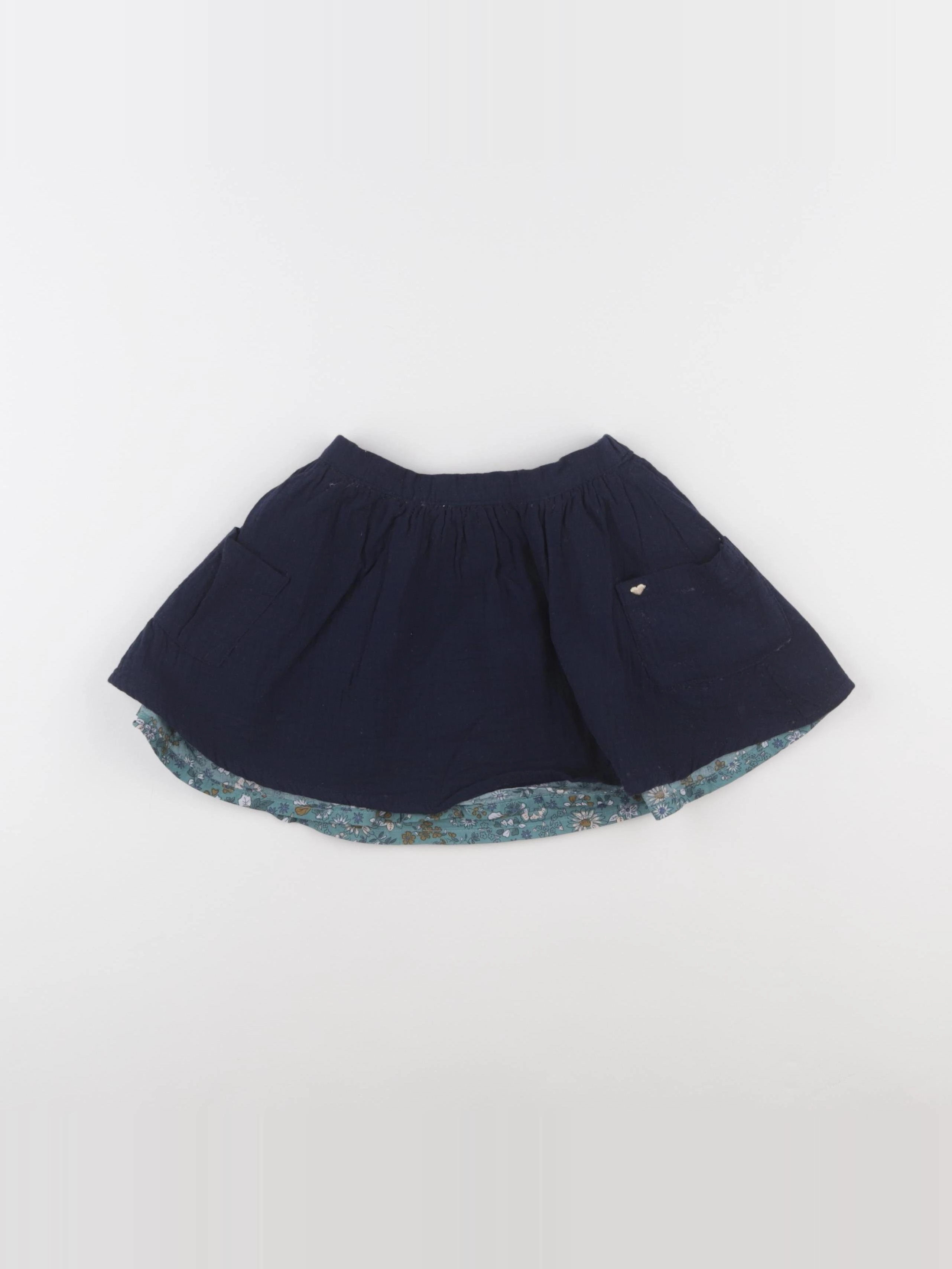 Vertbaudet - jupe bleu - 4 ans