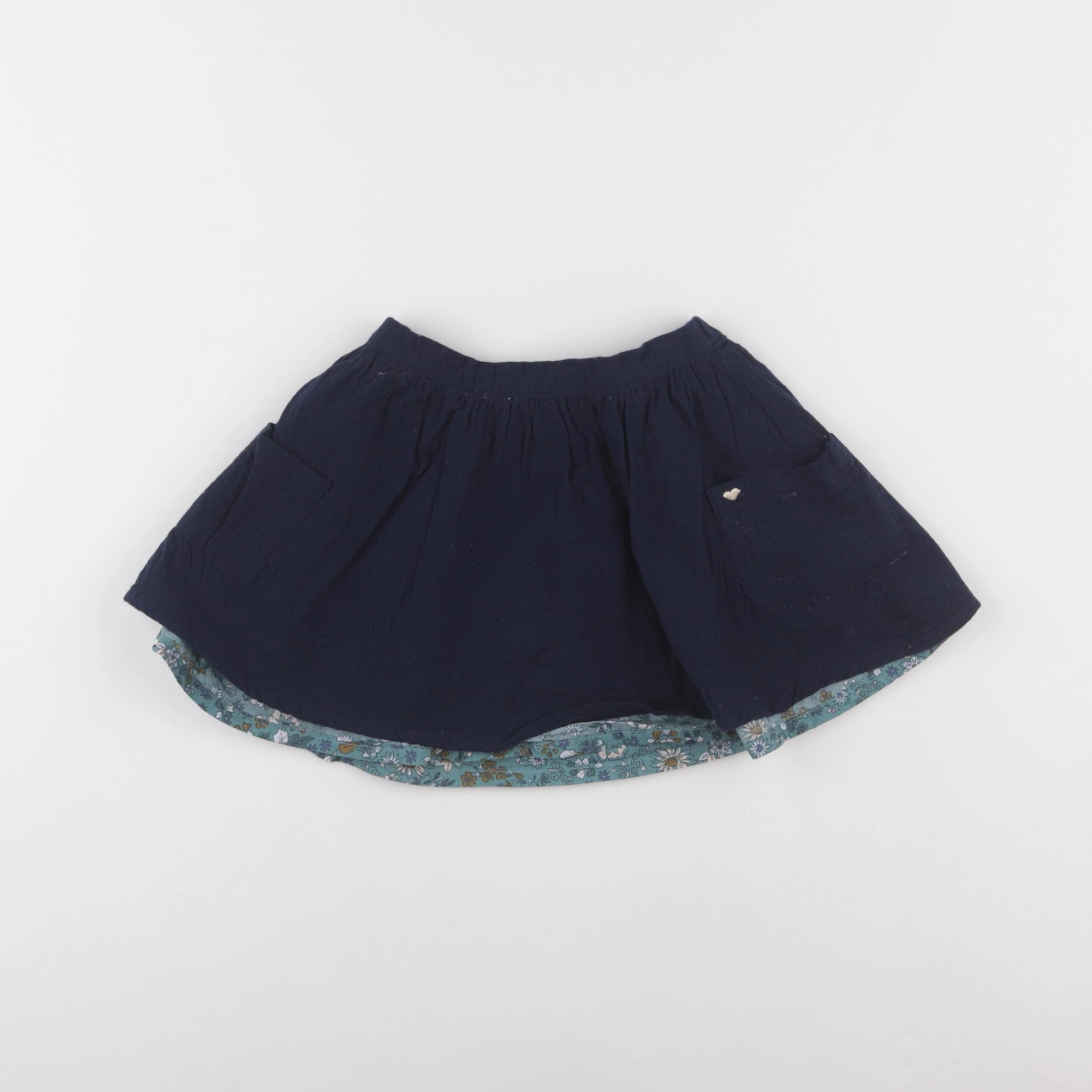 Vertbaudet - jupe bleu - 4 ans