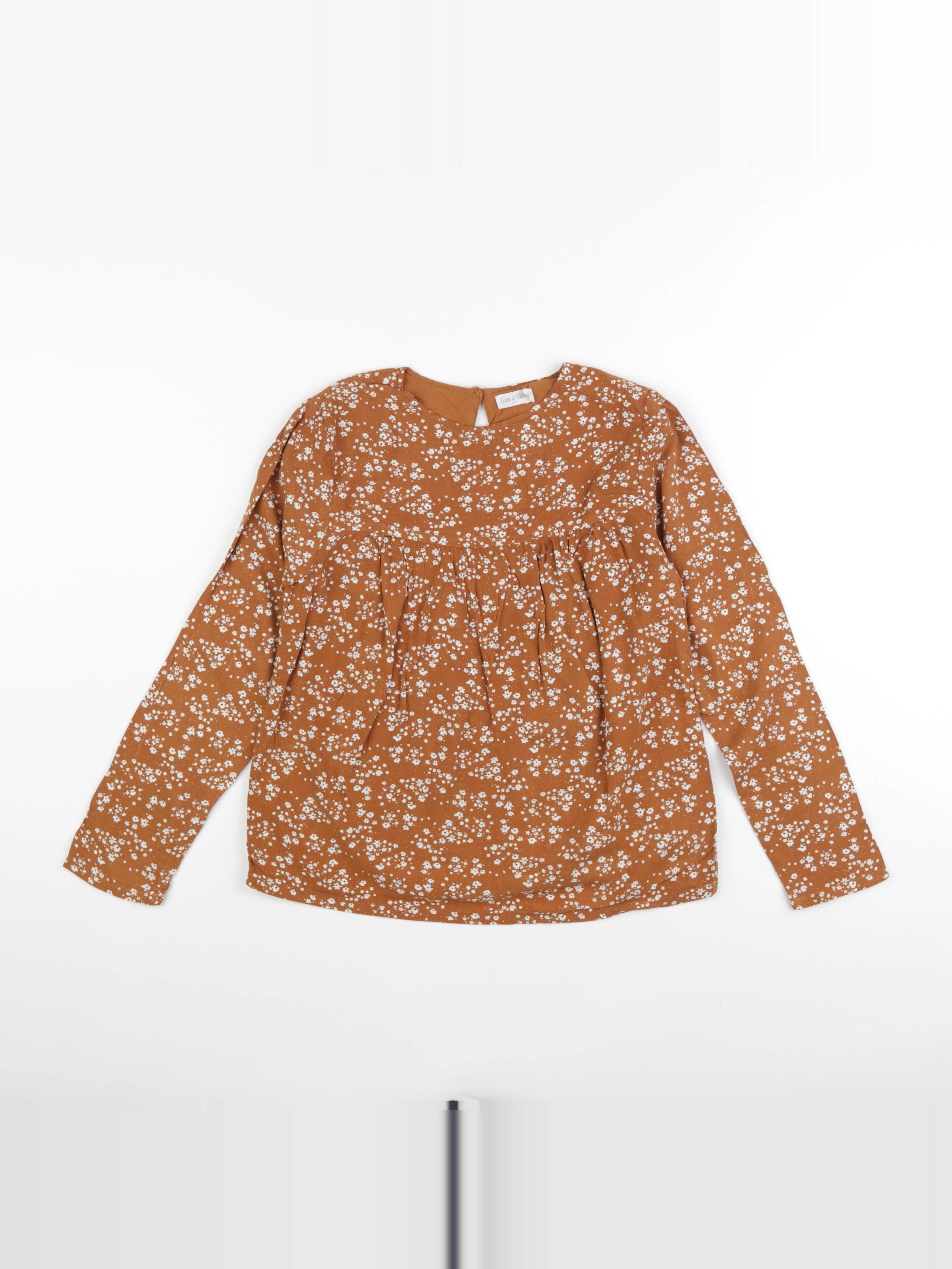 Eden & Victor - blouse marron - 10 ans