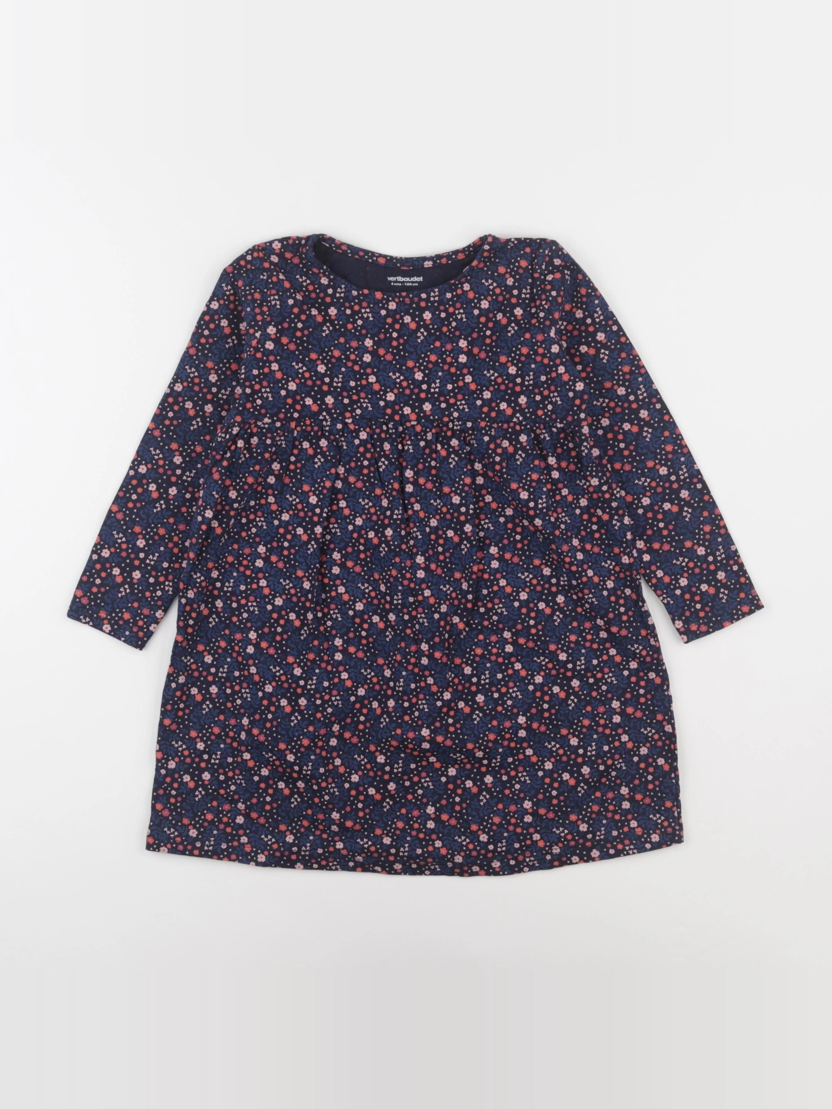 Vertbaudet - robe bleu - 4 ans