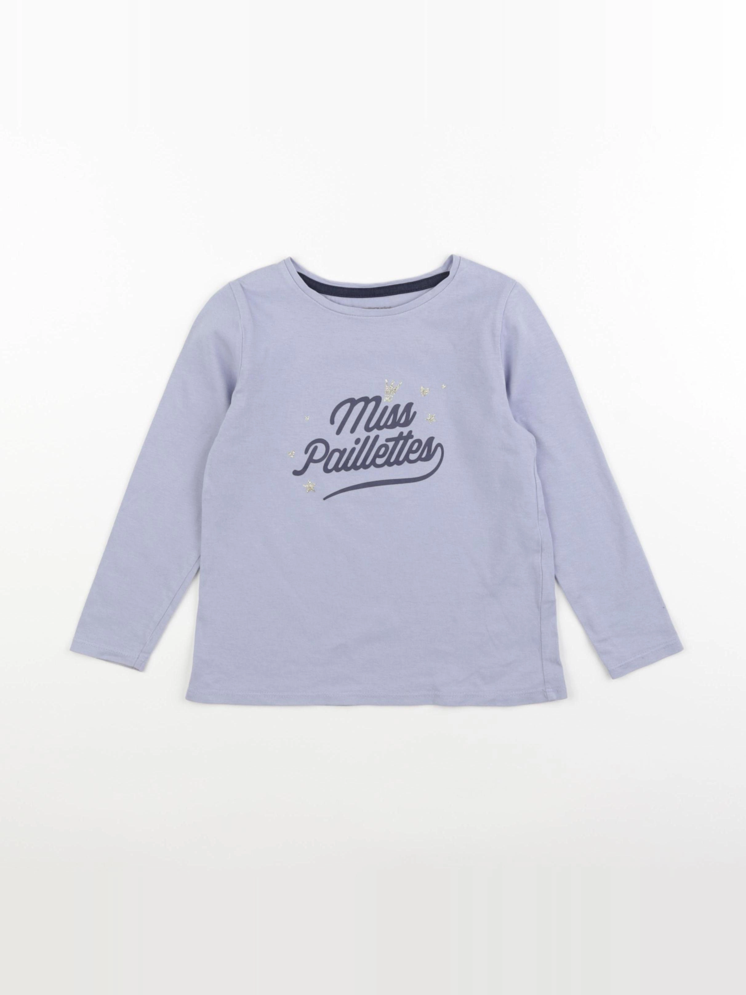Vertbaudet - tee-shirt bleu - 5 ans