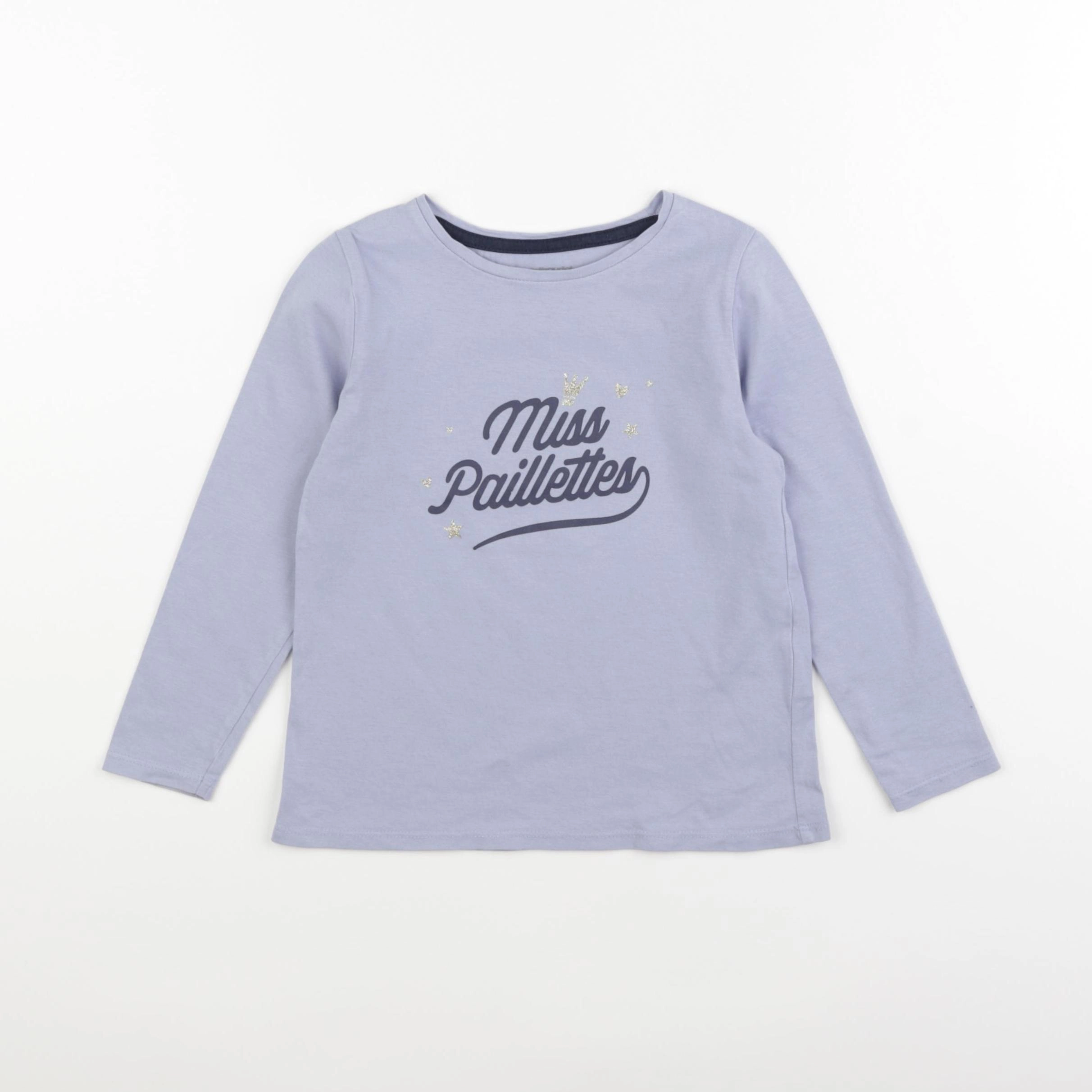 Vertbaudet - tee-shirt bleu - 5 ans