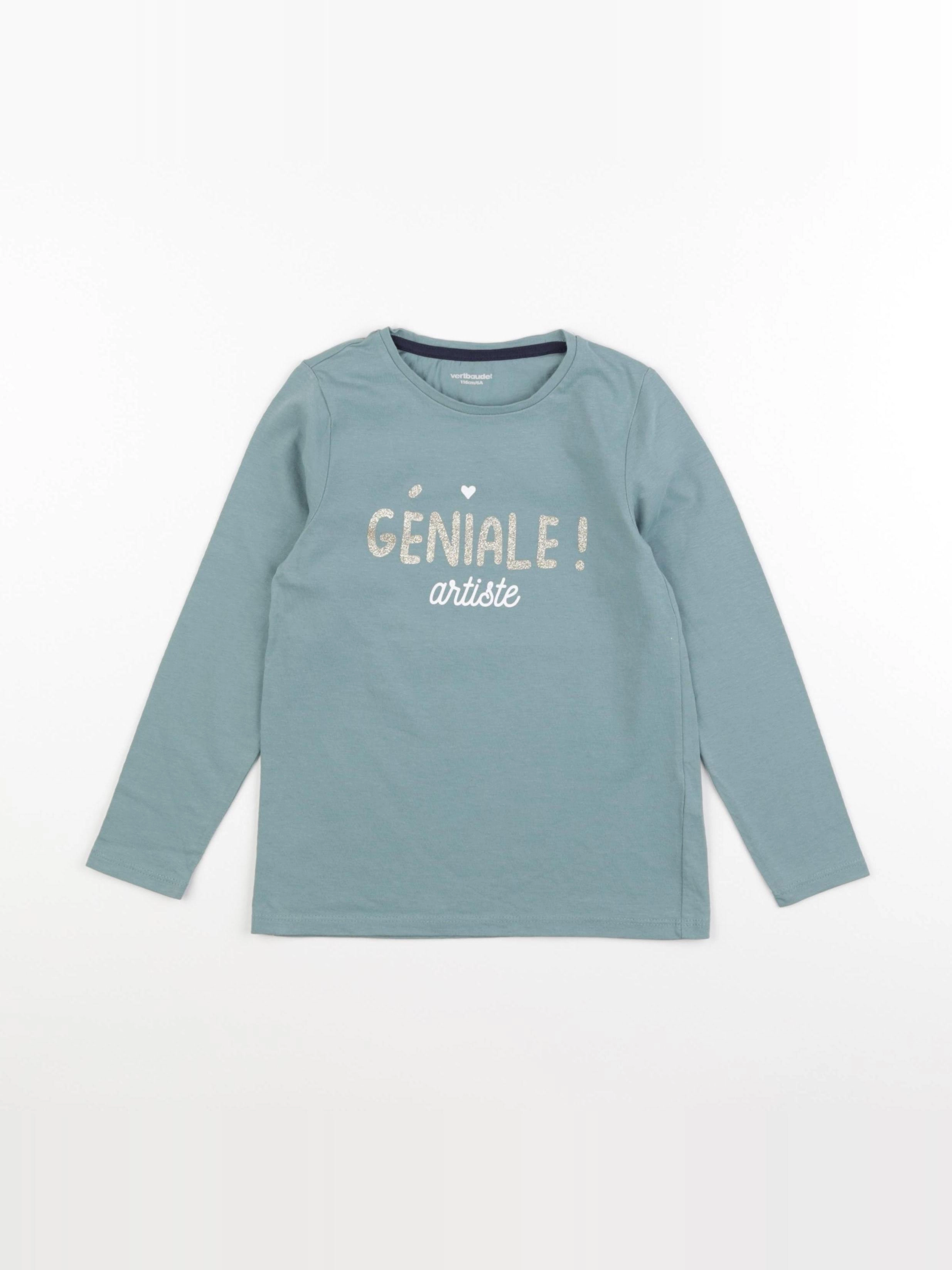 Vertbaudet - tee-shirt vert - 6 ans