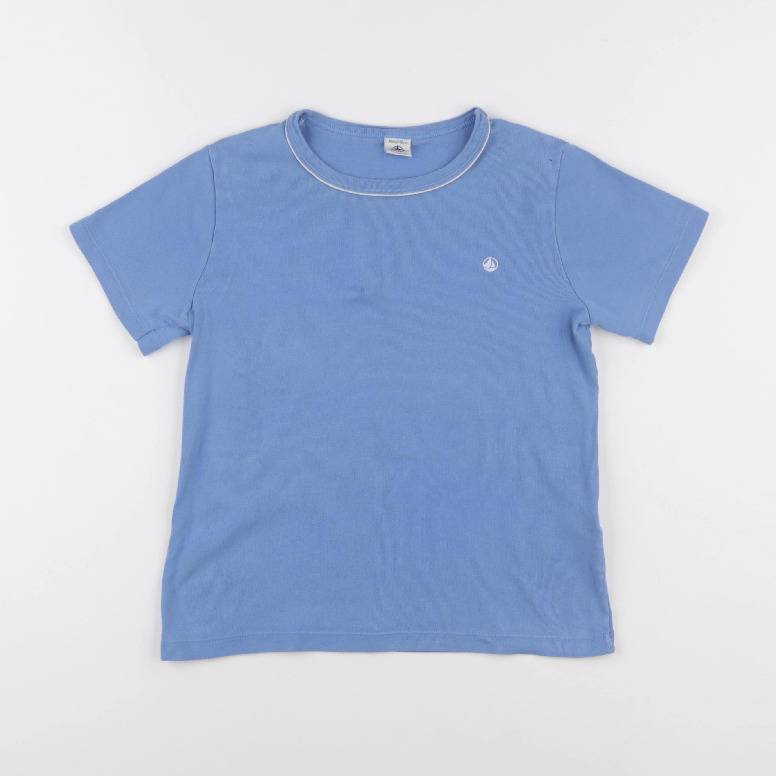 Petit Bateau - maillot de corps bleu - 10 ans