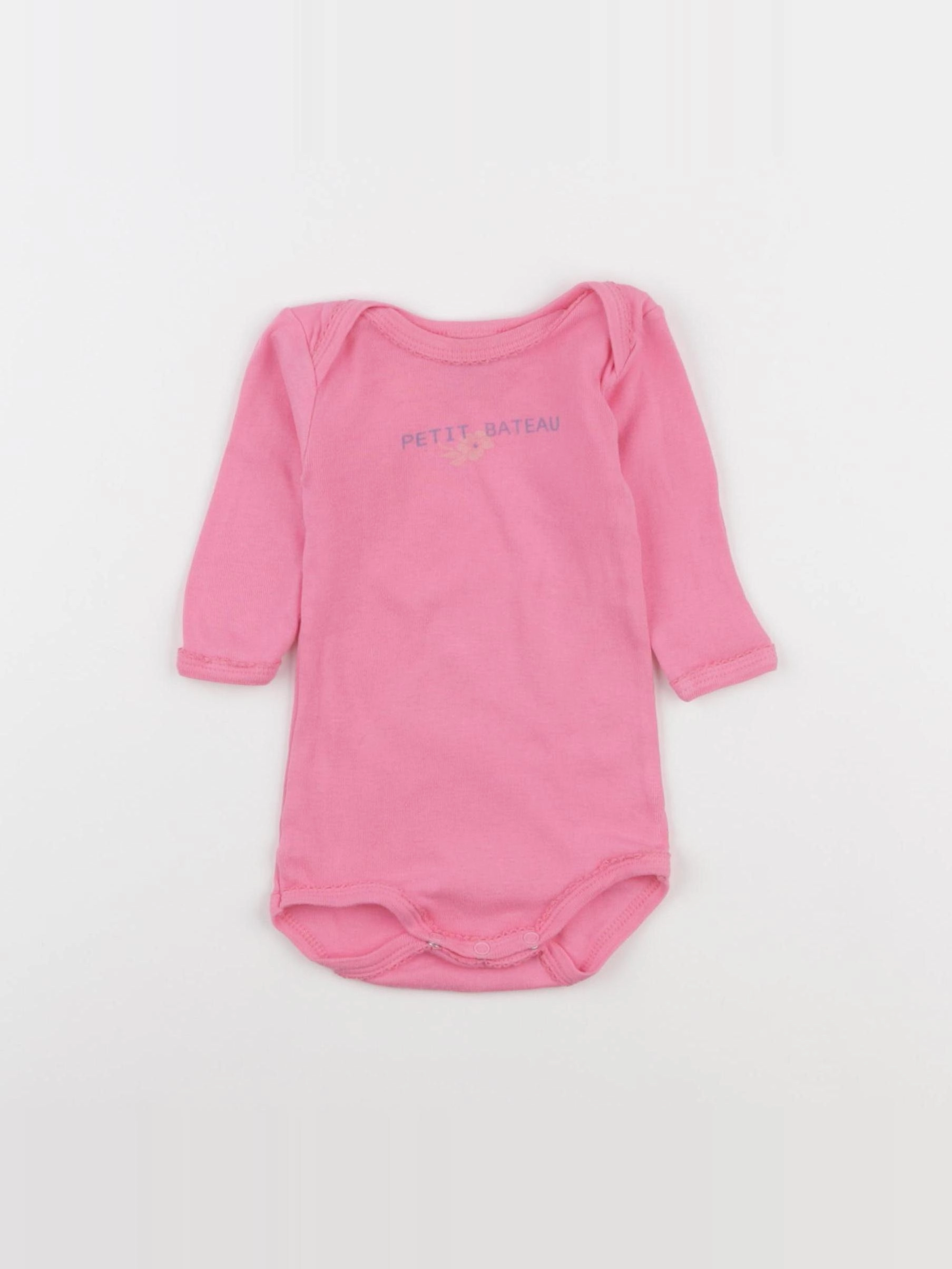 Petit Bateau - body rose - 3 mois
