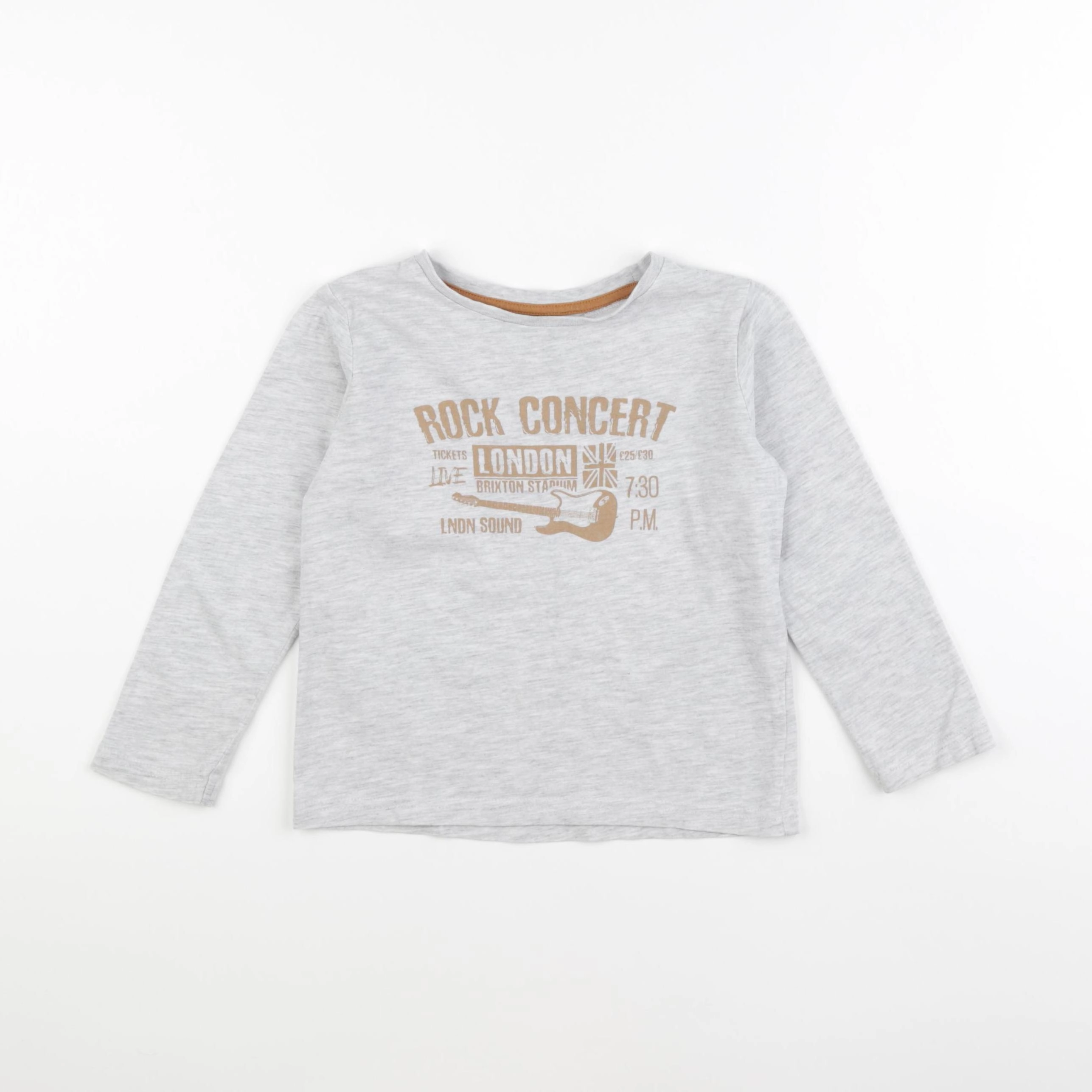 Vertbaudet - tee-shirt gris - 4 ans