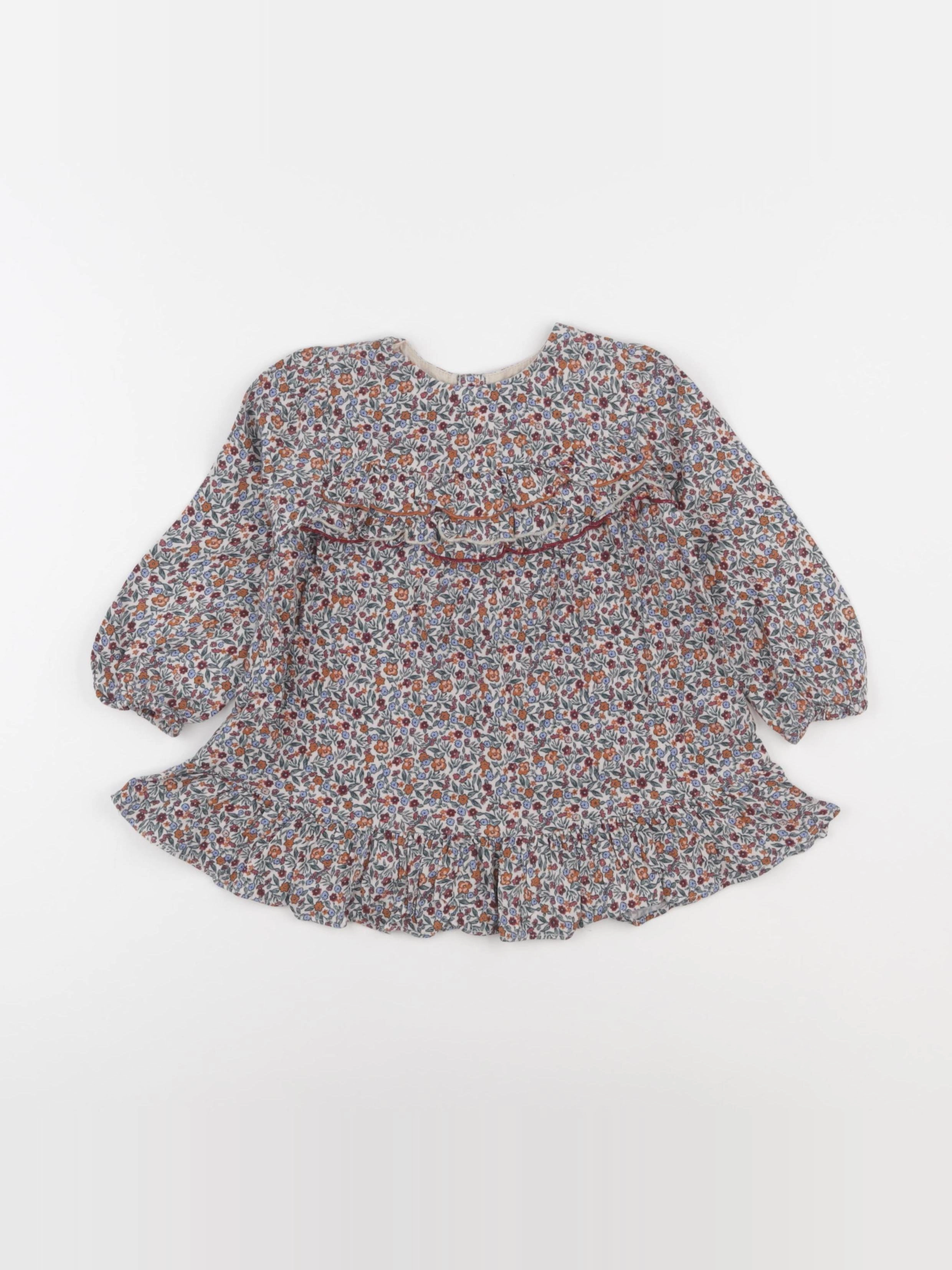 Zara - robe rose - 12/18 mois