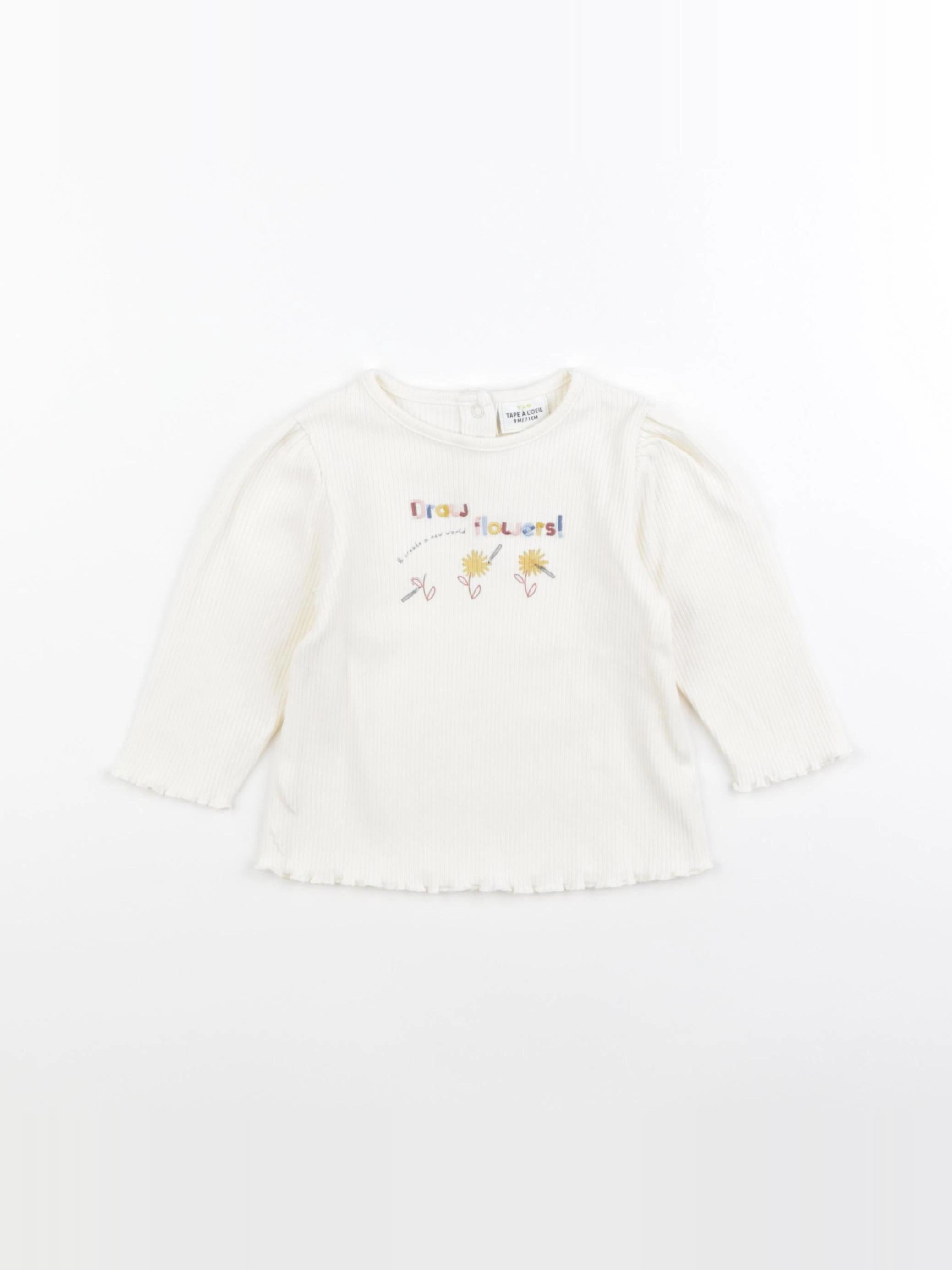 Tape à l'oeil - tee-shirt beige - 9 mois