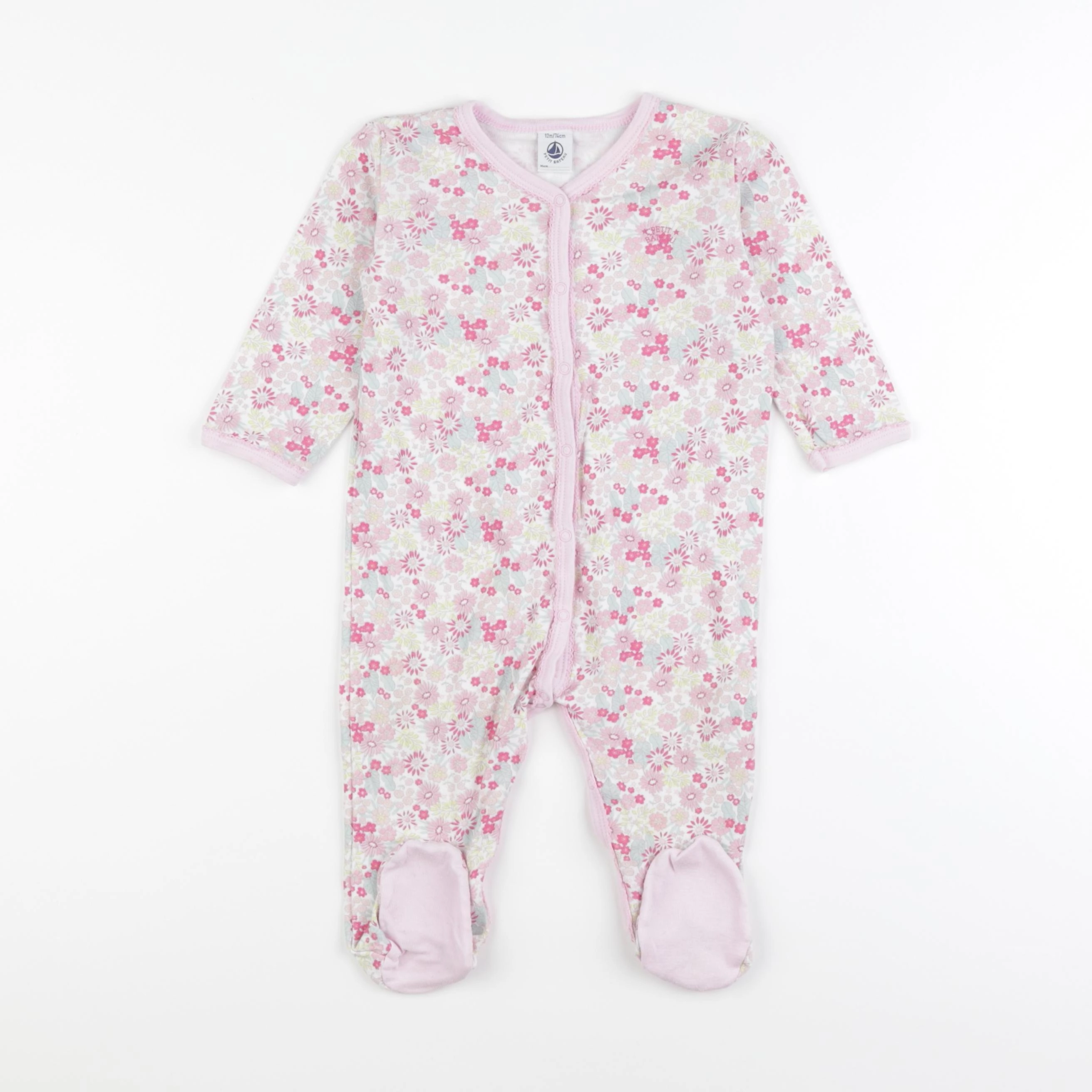 Petit Bateau - pyjama coton multicolore - 12 mois